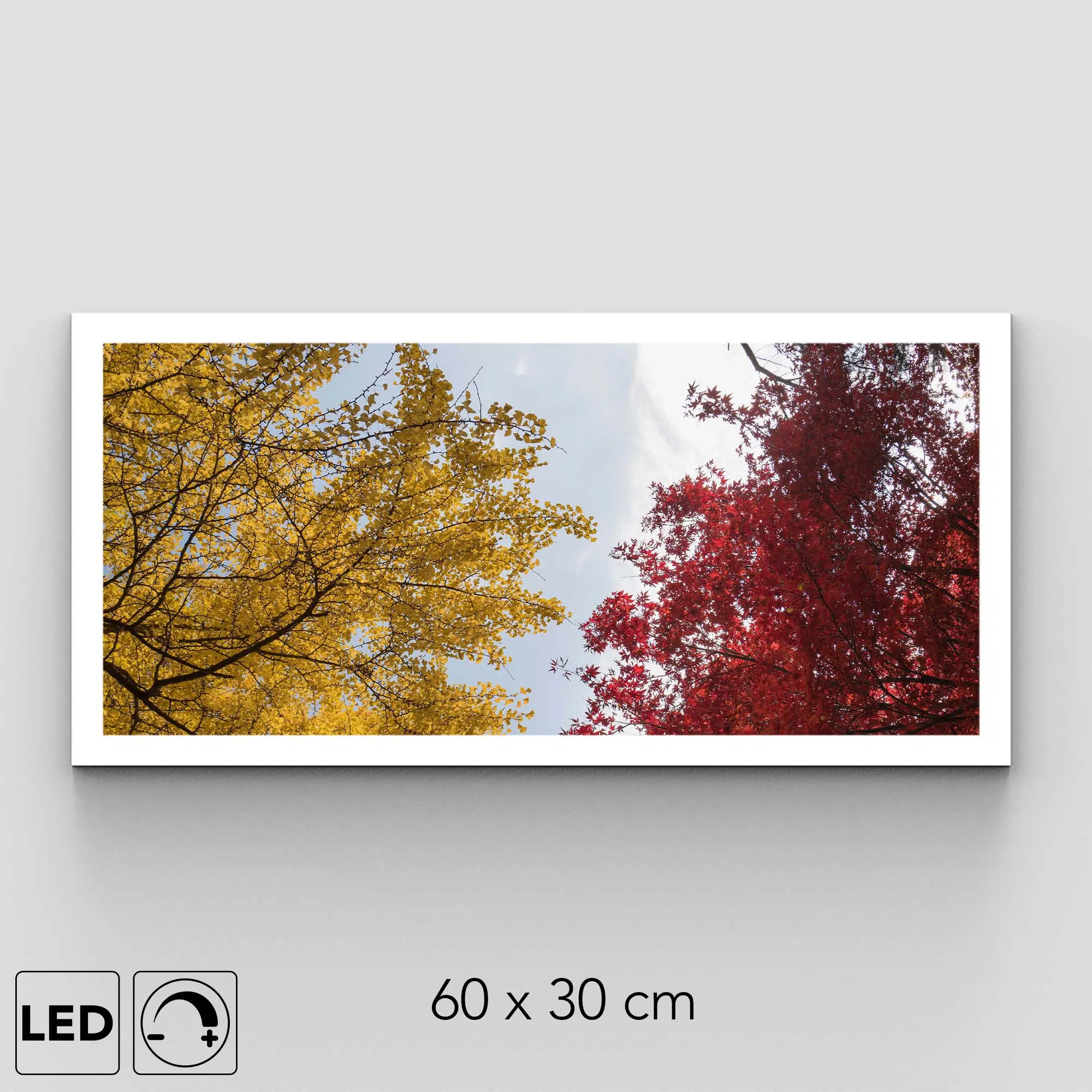 Plafonnier arbre rouge et jaune présentation Plafonnier arbre rouge et jaune présentation