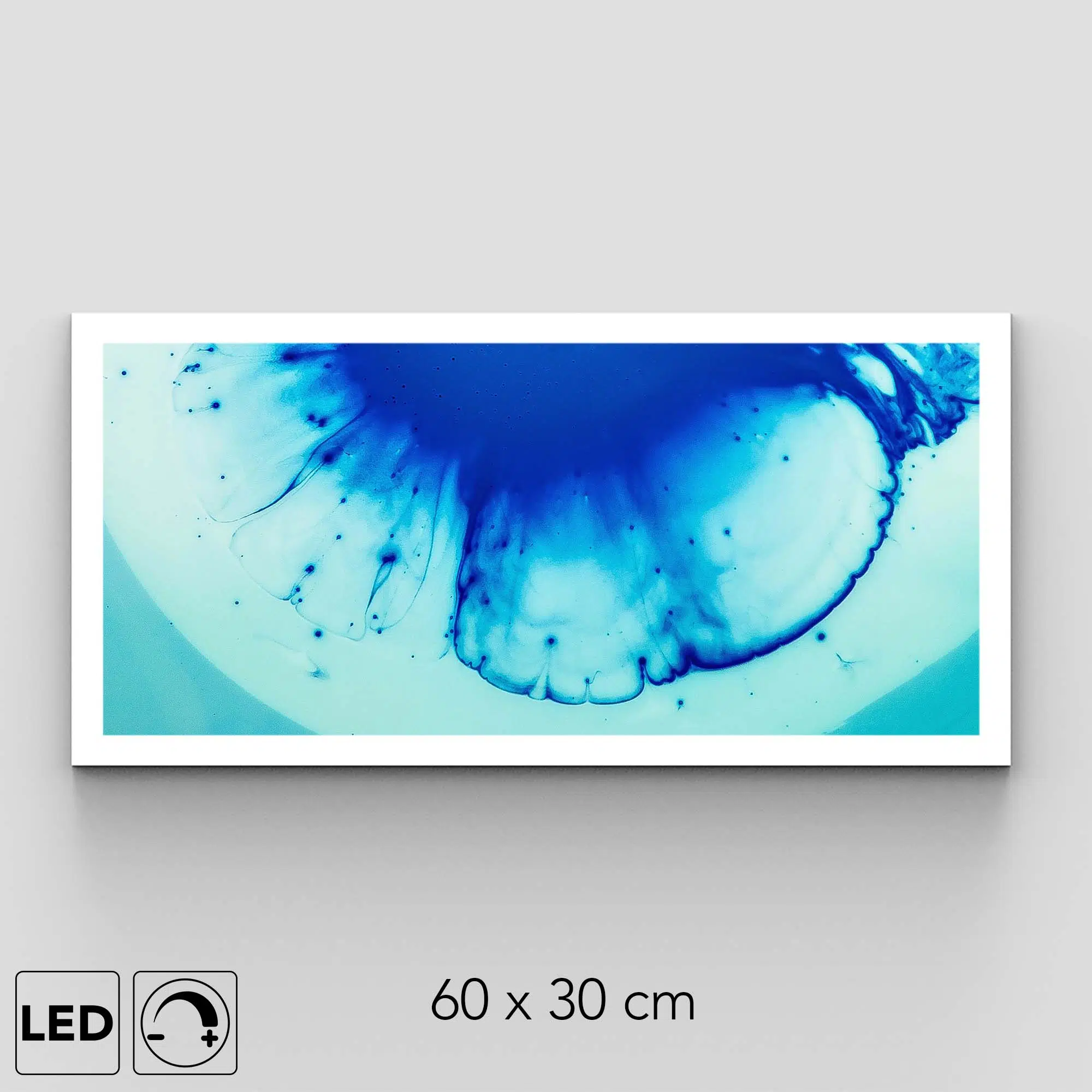Plafonnier bleu abstrait présentation Plafonnier bleu abstrait présentation