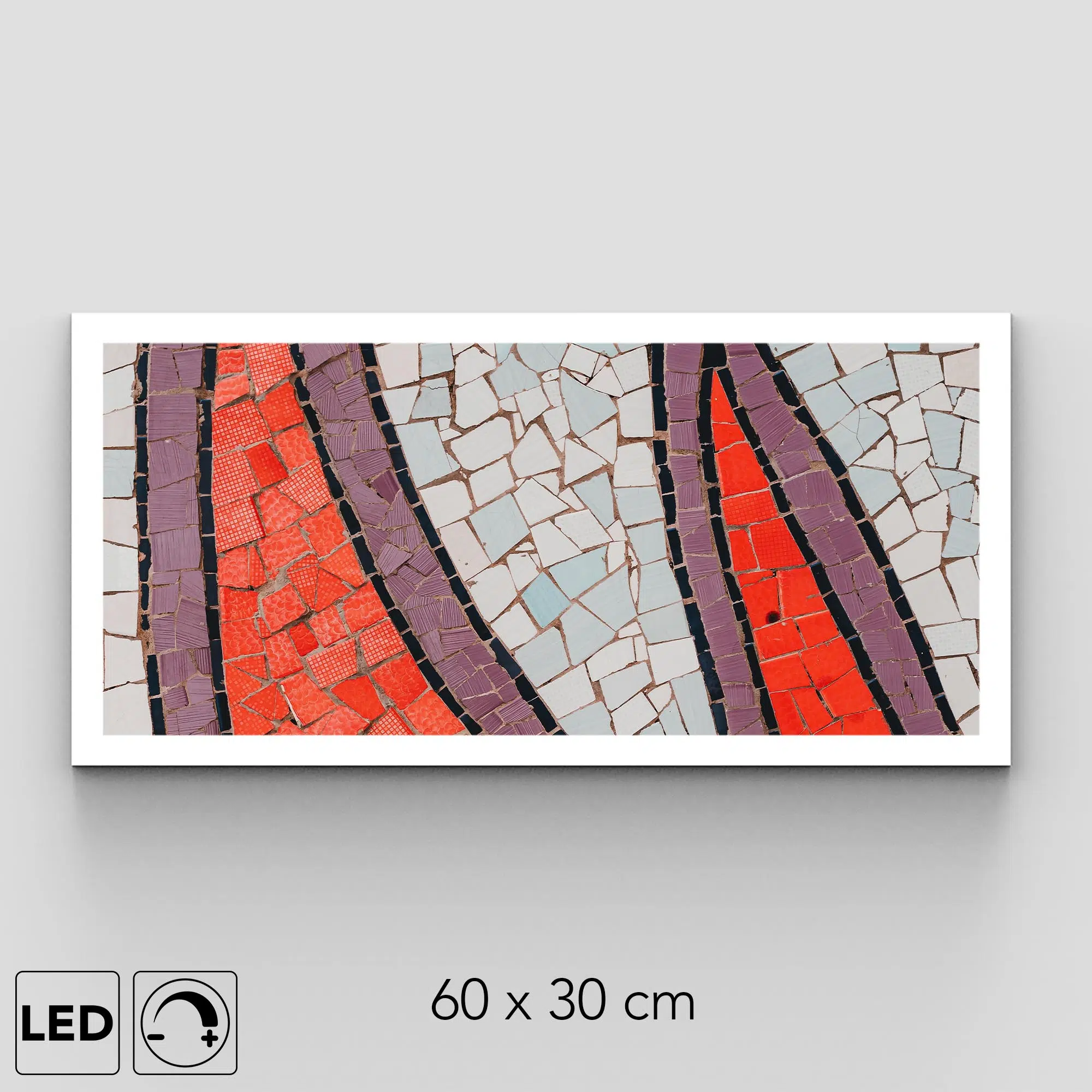 Plafonnier mosaique rouge présentation Plafonnier mosaique rouge présentation