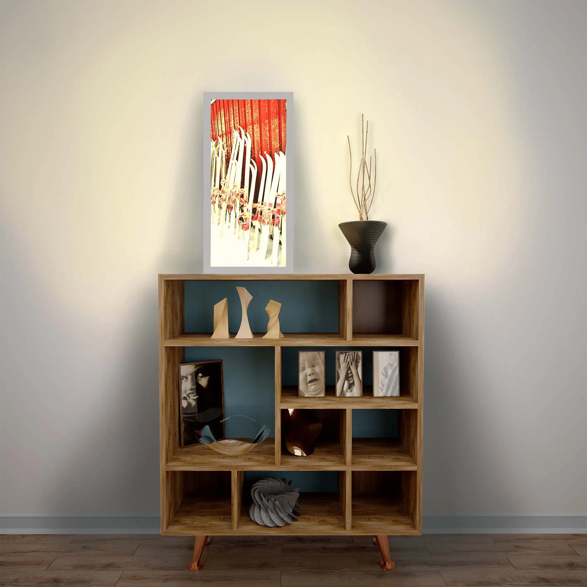 Lampe ski allumée Lampe ski allumée