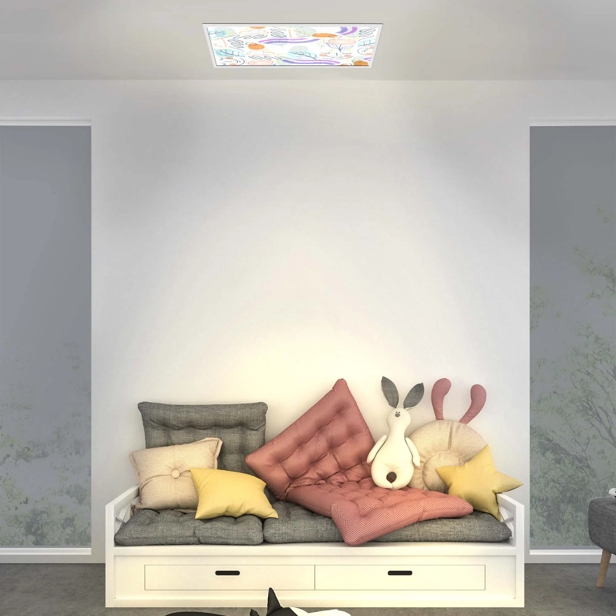 Plafonnier dodo allumé