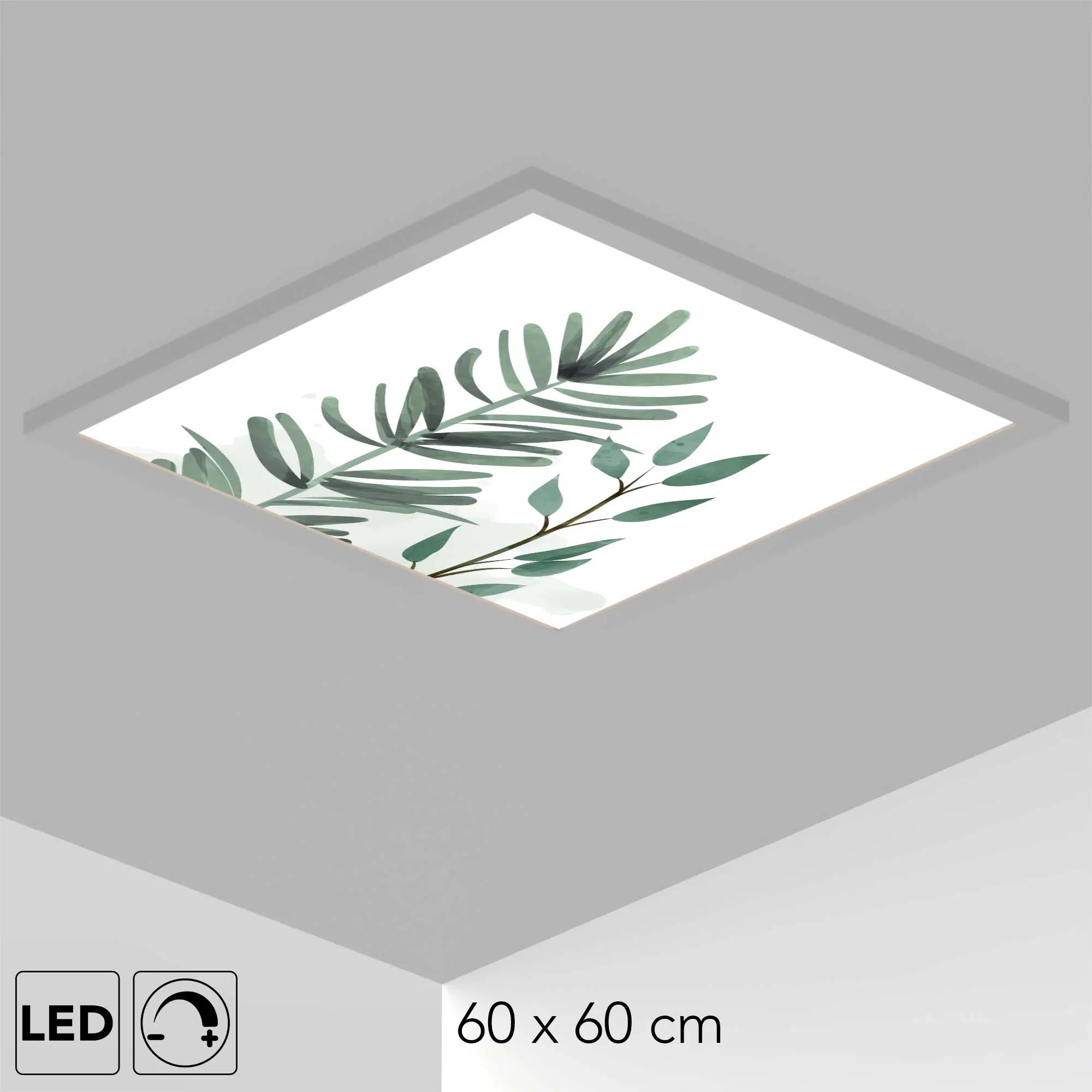 Plafonnier feuillage vert Plafonnier feuillage vert
