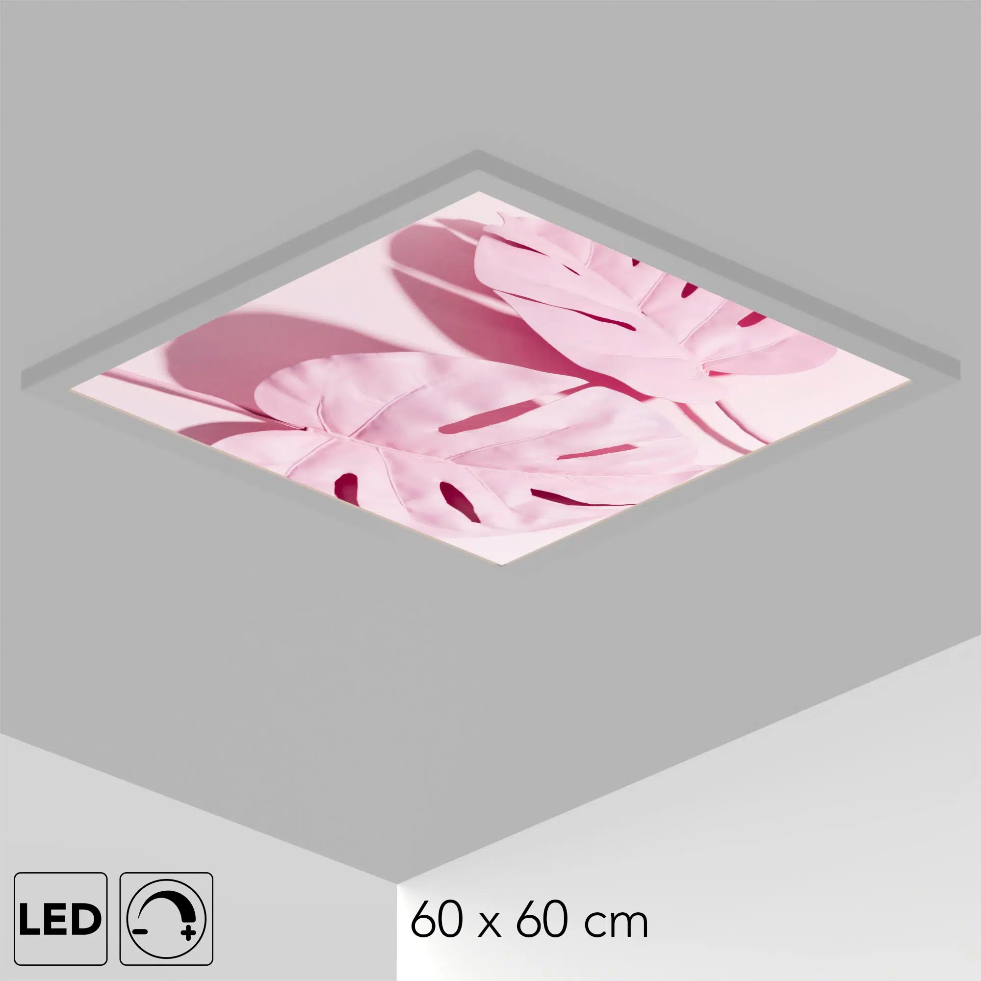 Plafonnier feuille rose Plafonnier feuille rose