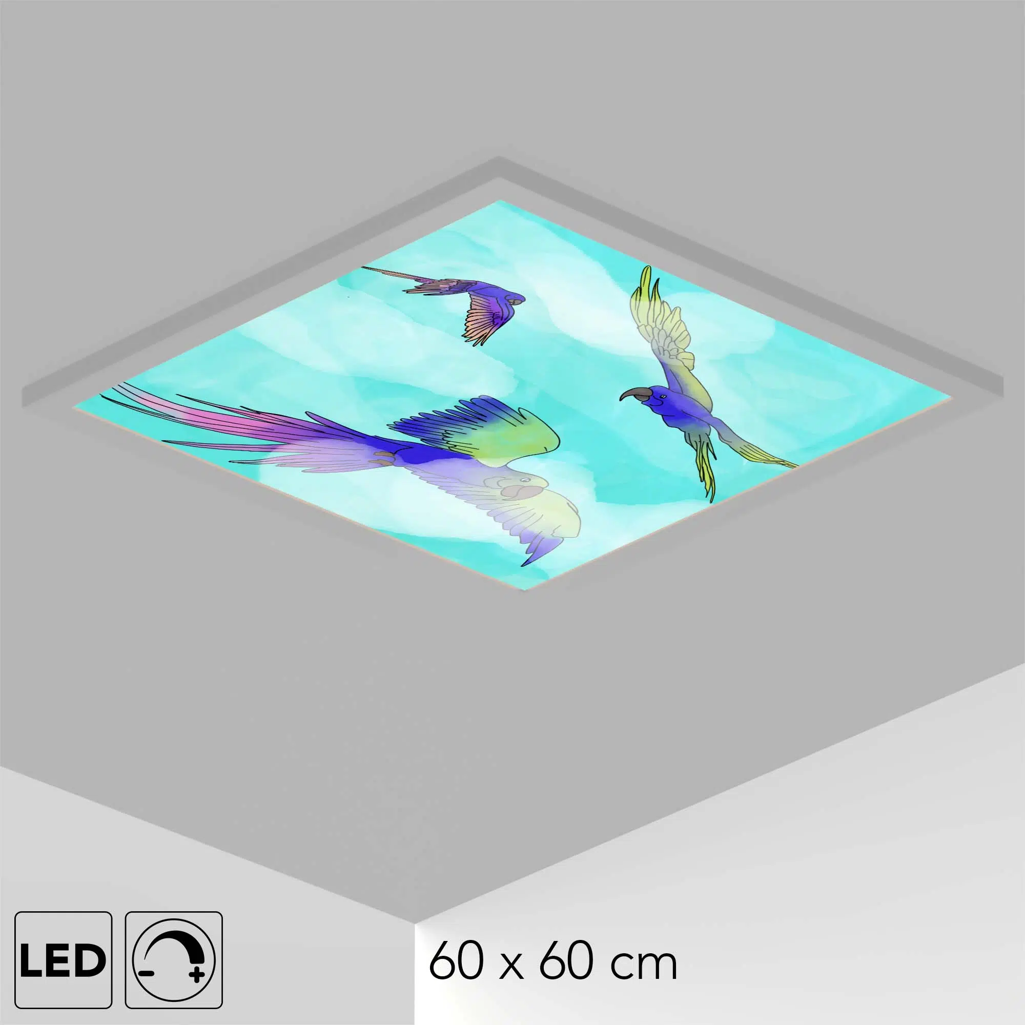 Plafonnier perroquets