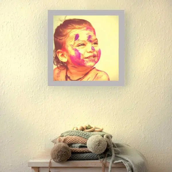 Applique murale chambre enfant personnalisée allumée