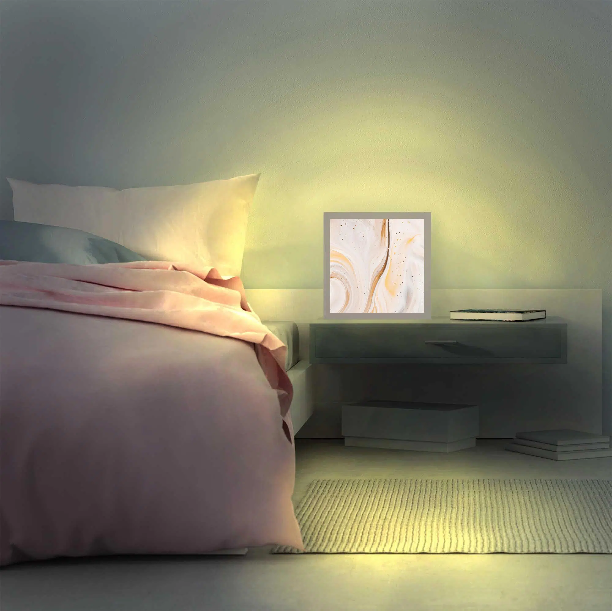 Lampe fluide allumée Lampe fluide allumée