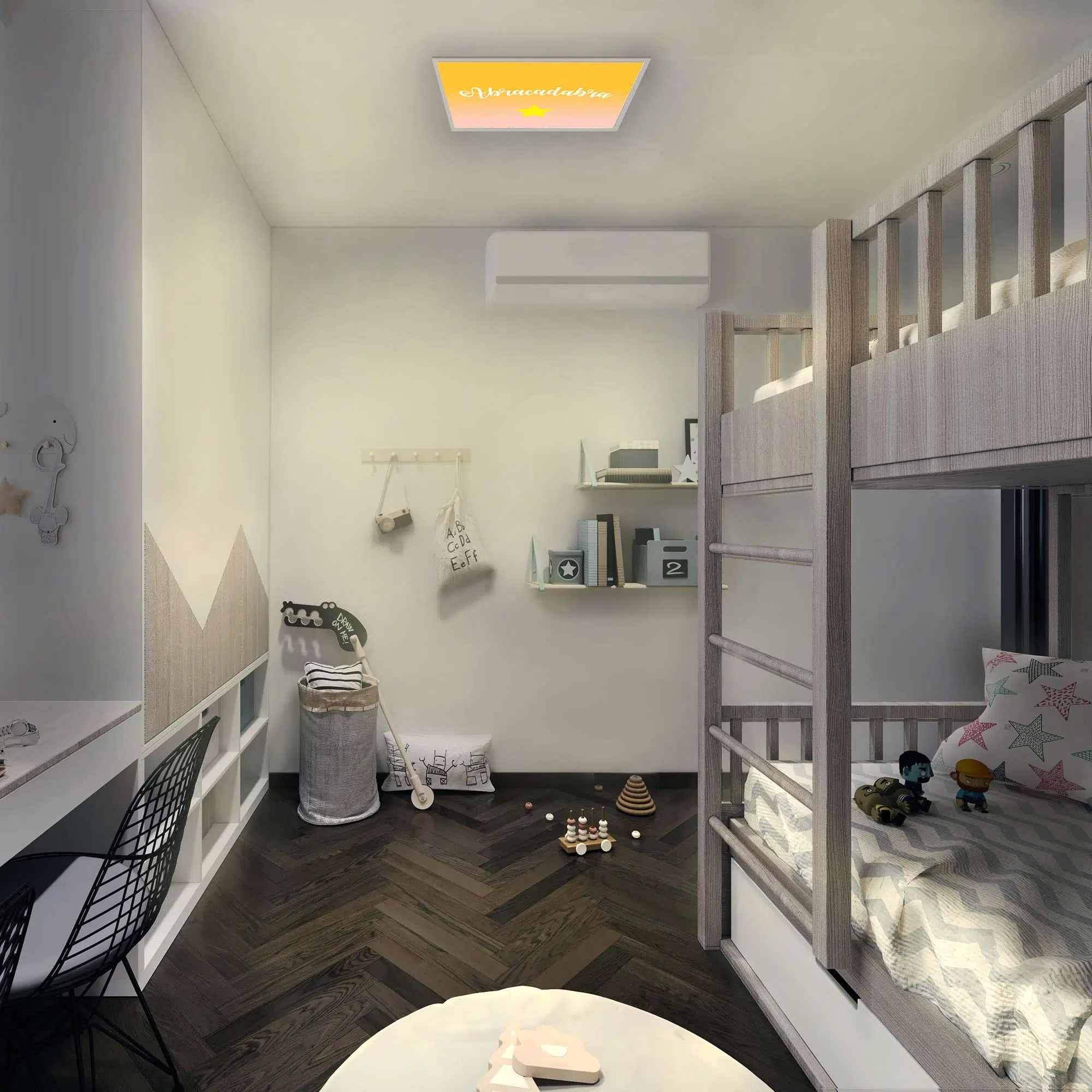 Plafonnier abracadabra allumé