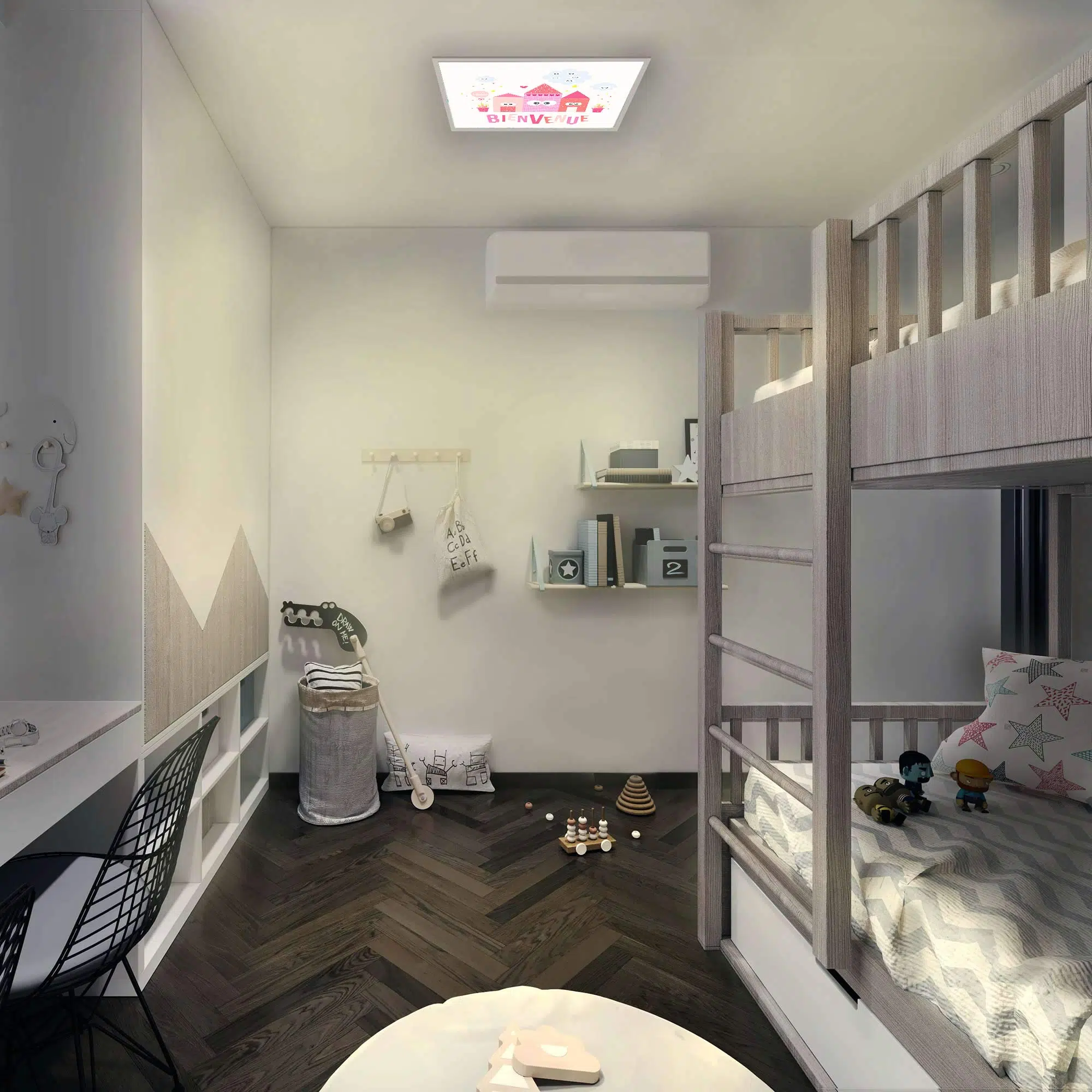 Plafonnier chateau allumé Plafonnier chateau allumé