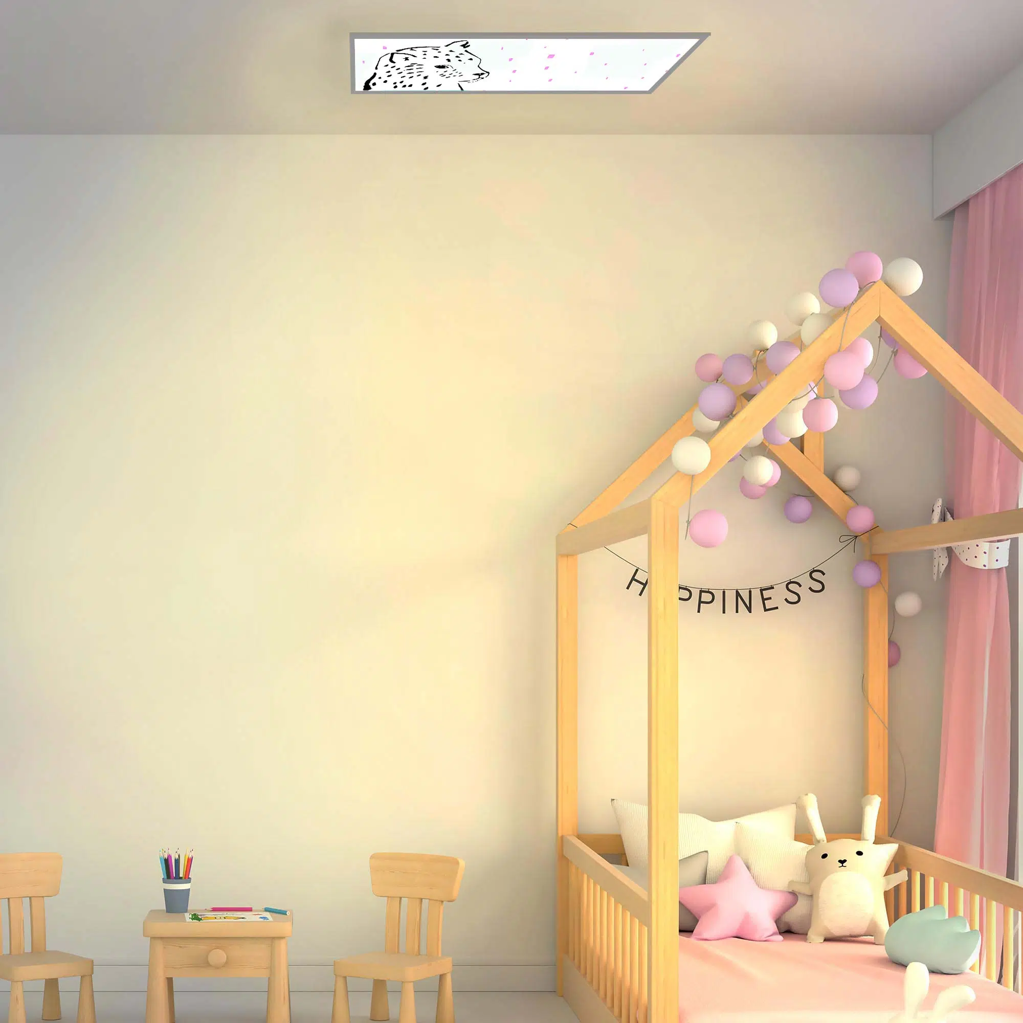 plafonnier léopard noir allumé plafonnier léopard noir allumé