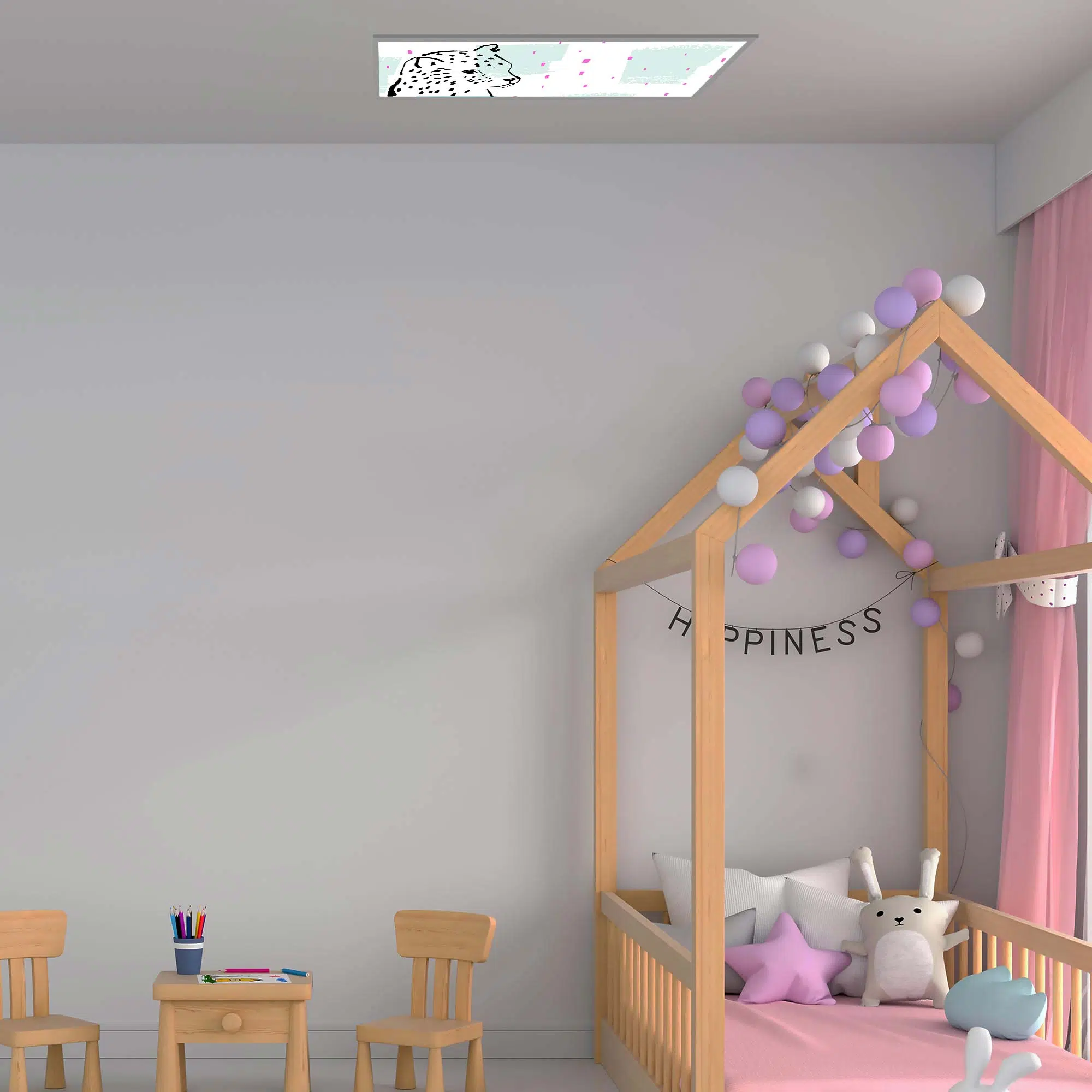 plafonnier léopard noir éteint plafonnier léopard noir éteint