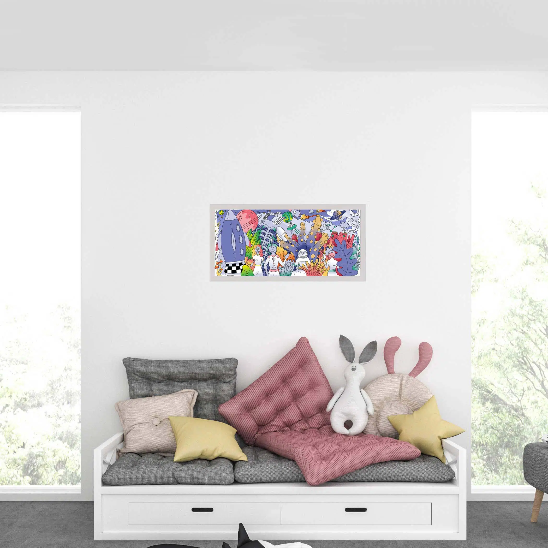 Applique murale galactique éteinte Applique murale galactique éteinte