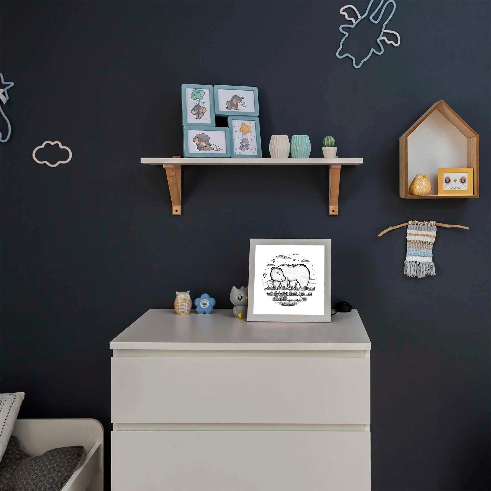 Lampe ours brun éteinte Lampe ours brun éteinte