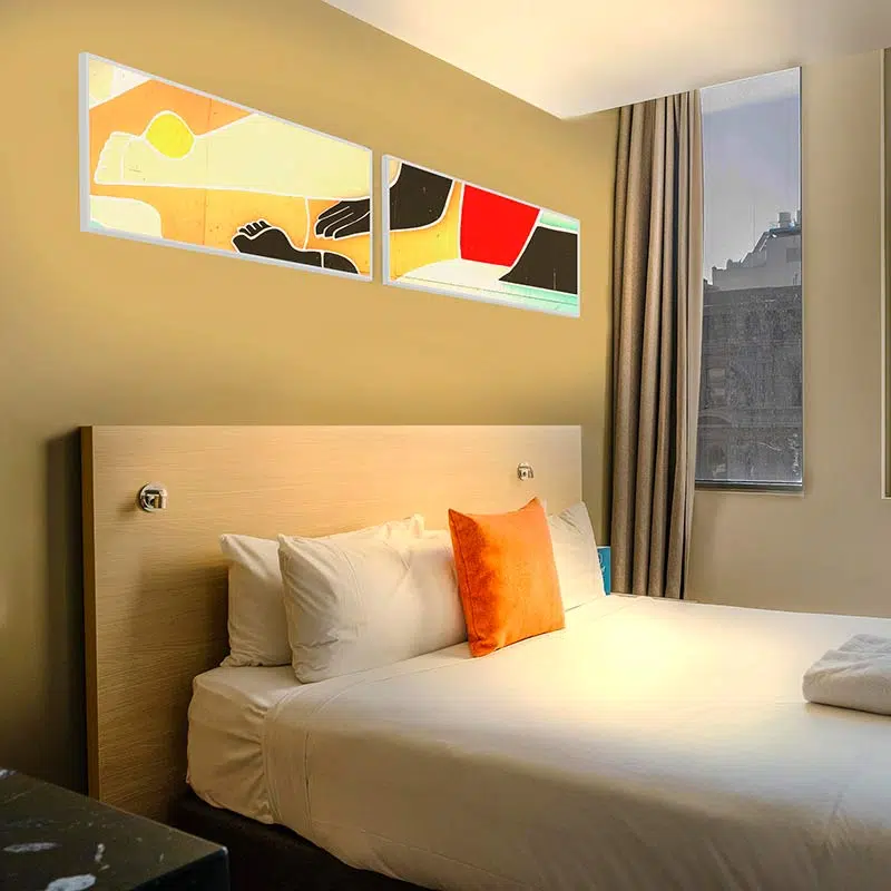 Panneau lumineux LED chambre hotel