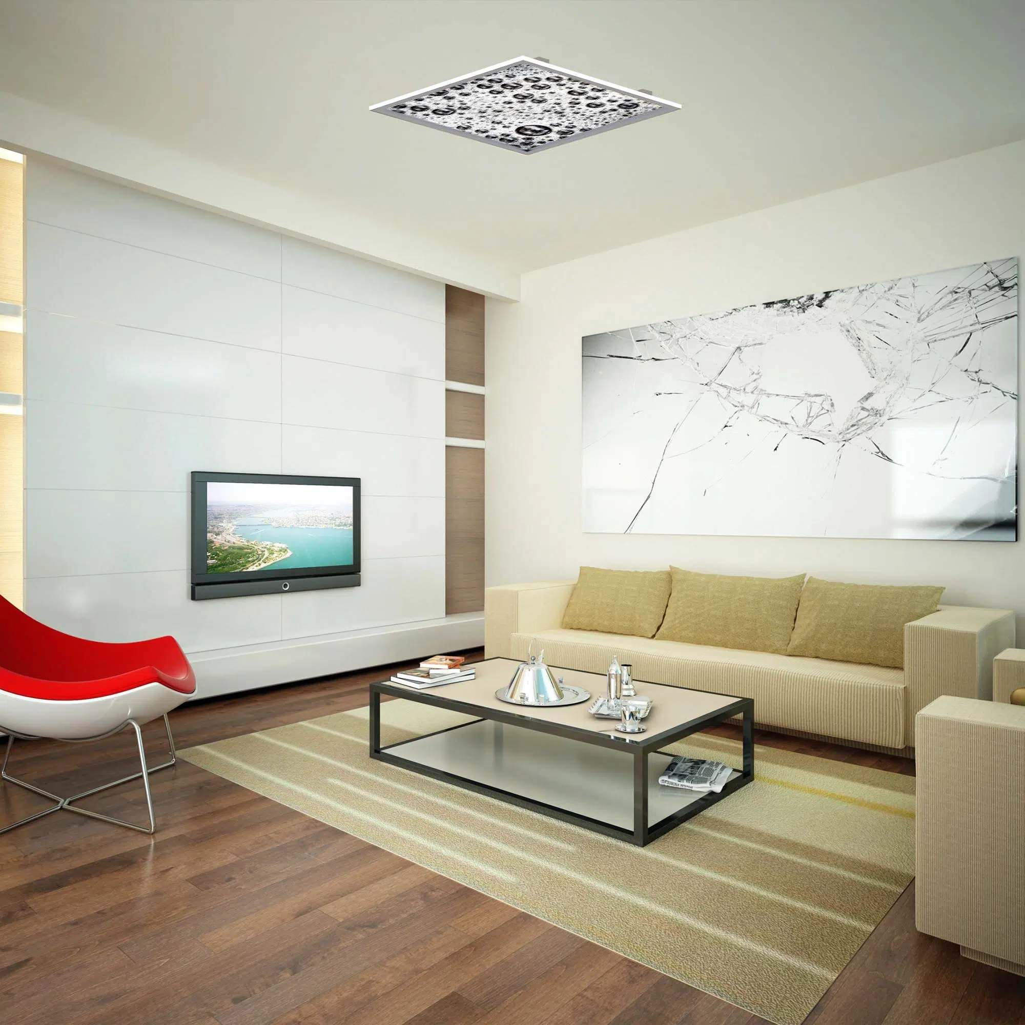 Plafonnier goutelettes éteint