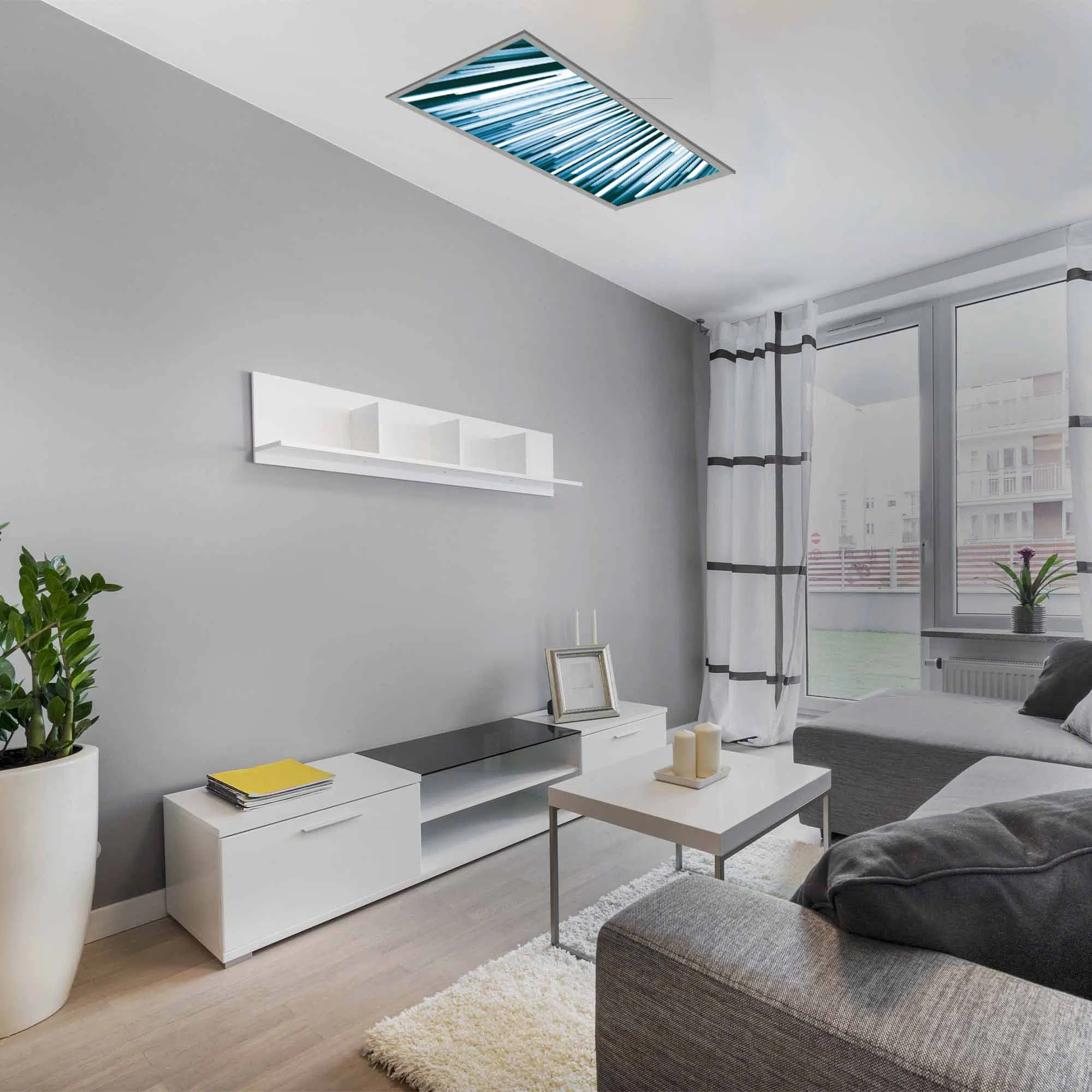 Plafonnier rayonnement éteint