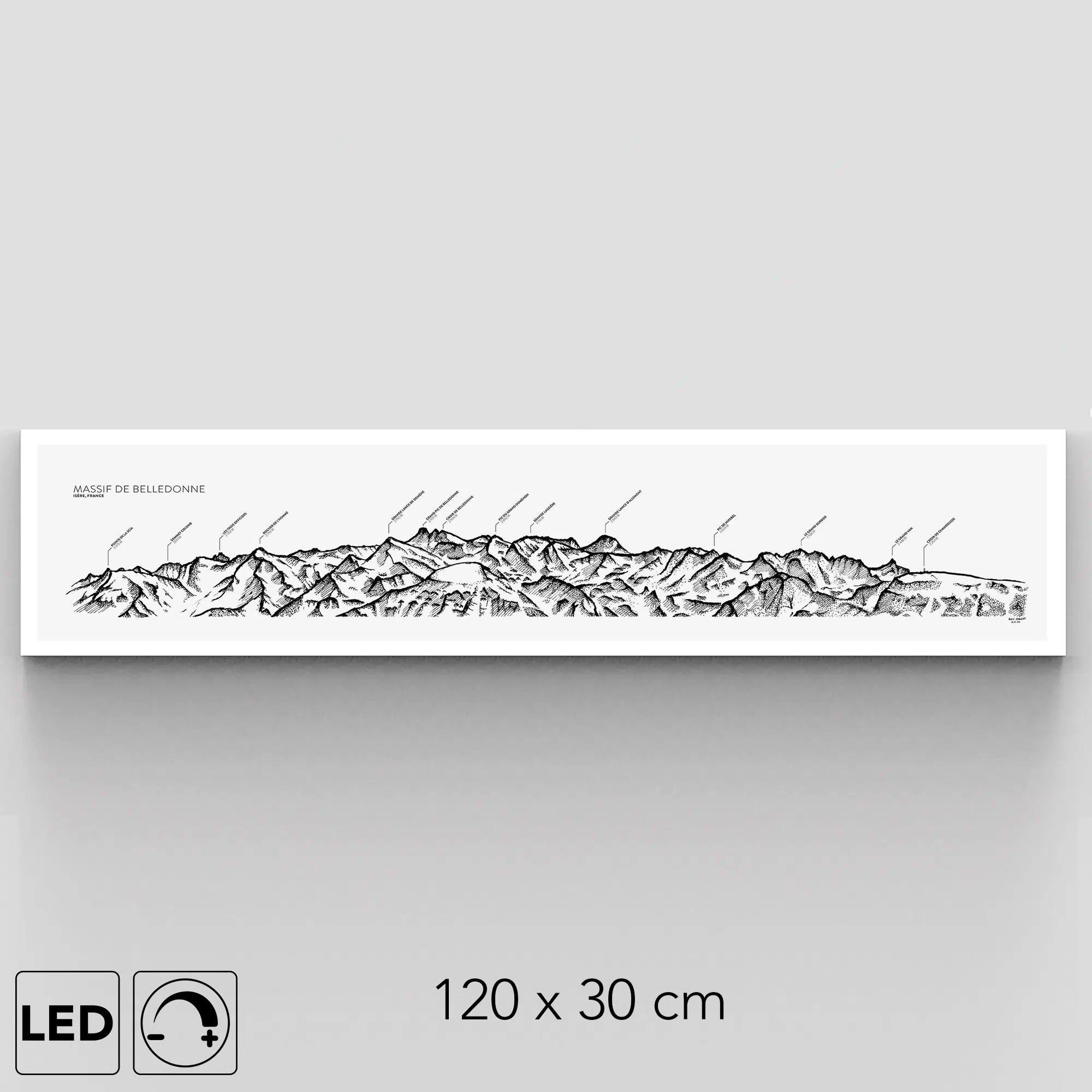 Applique murale massif de Belledone Applique murale massif de Belledone