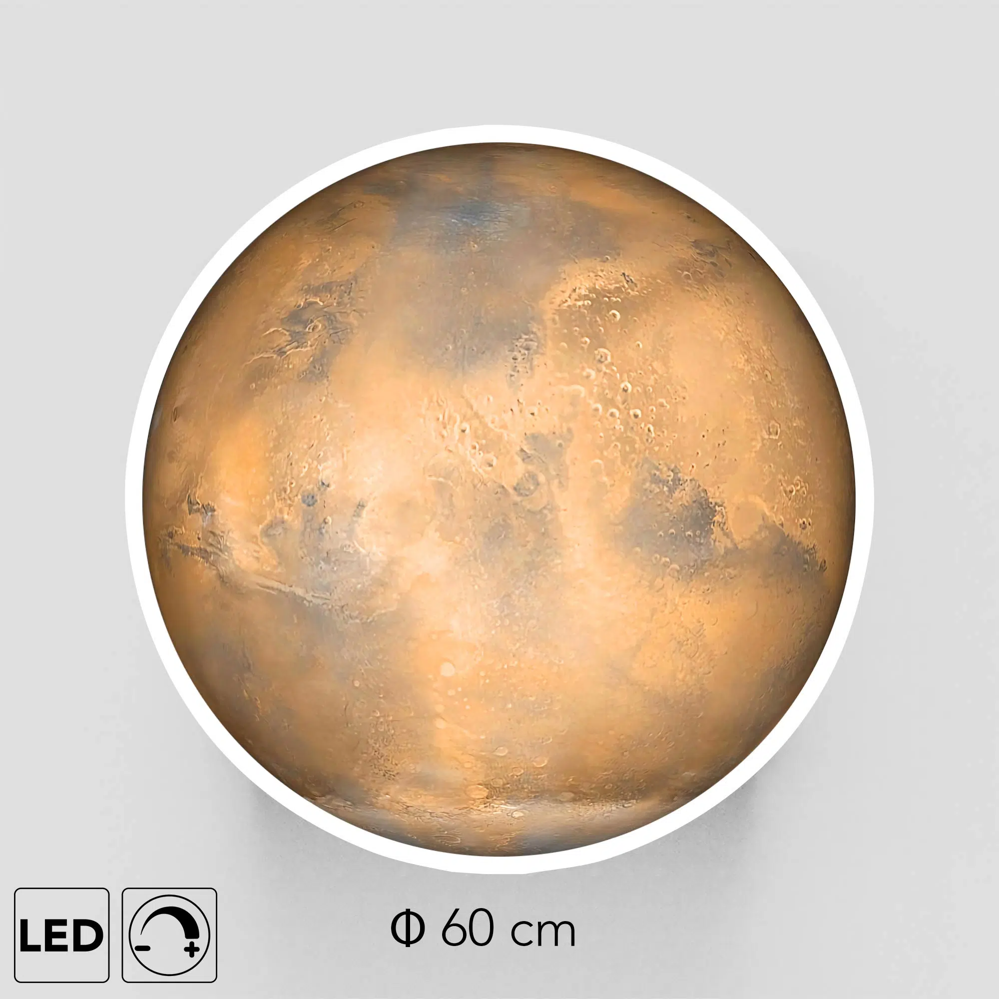 Plafonnier planète mars présentation Plafonnier planète mars présentation