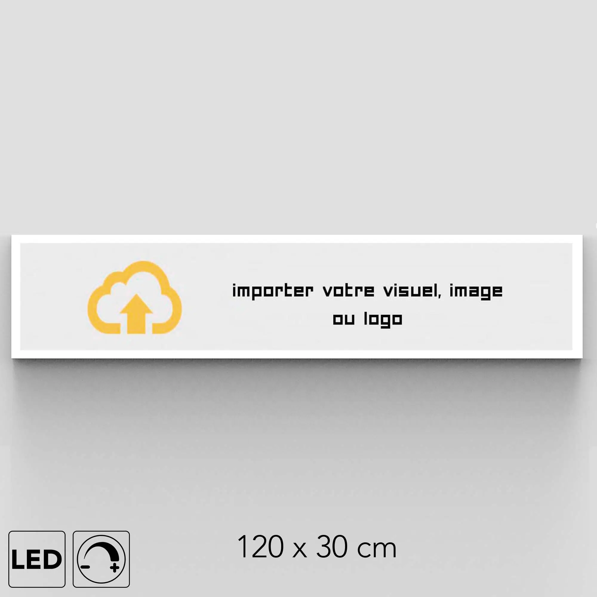 Panneau LED personnalisable 120x30 visuel Panneau LED personnalisable 120x30 visuel