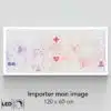 Panneau LED personnalisable 120x60