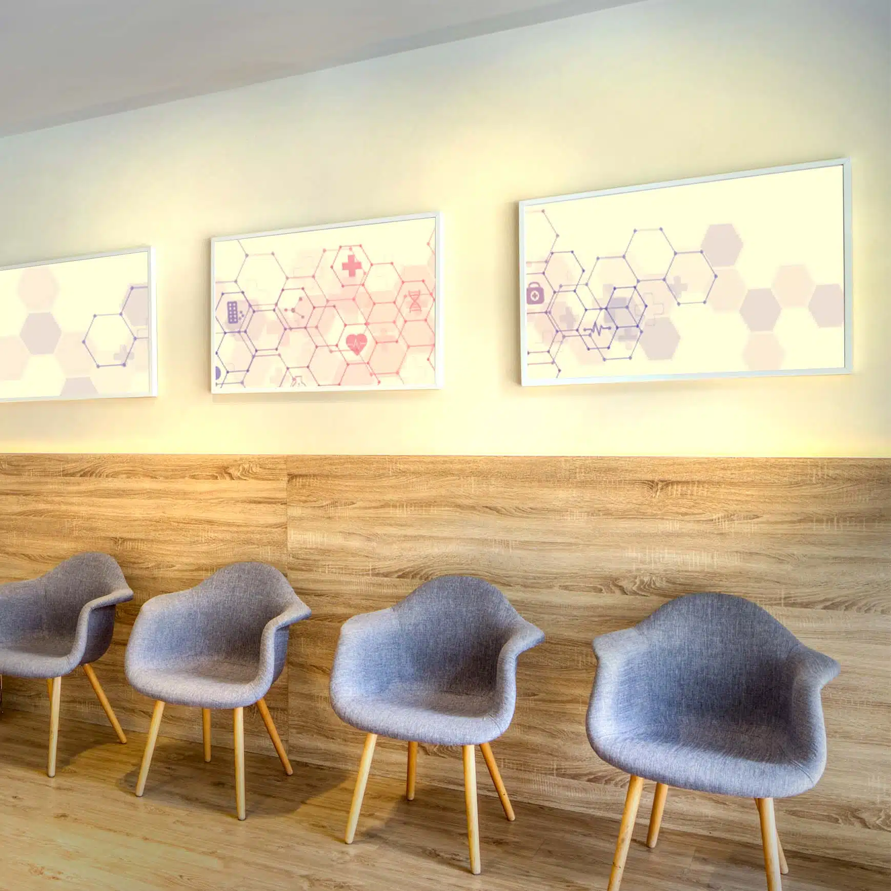 Panneau LED personnalisable 120x60 allumé