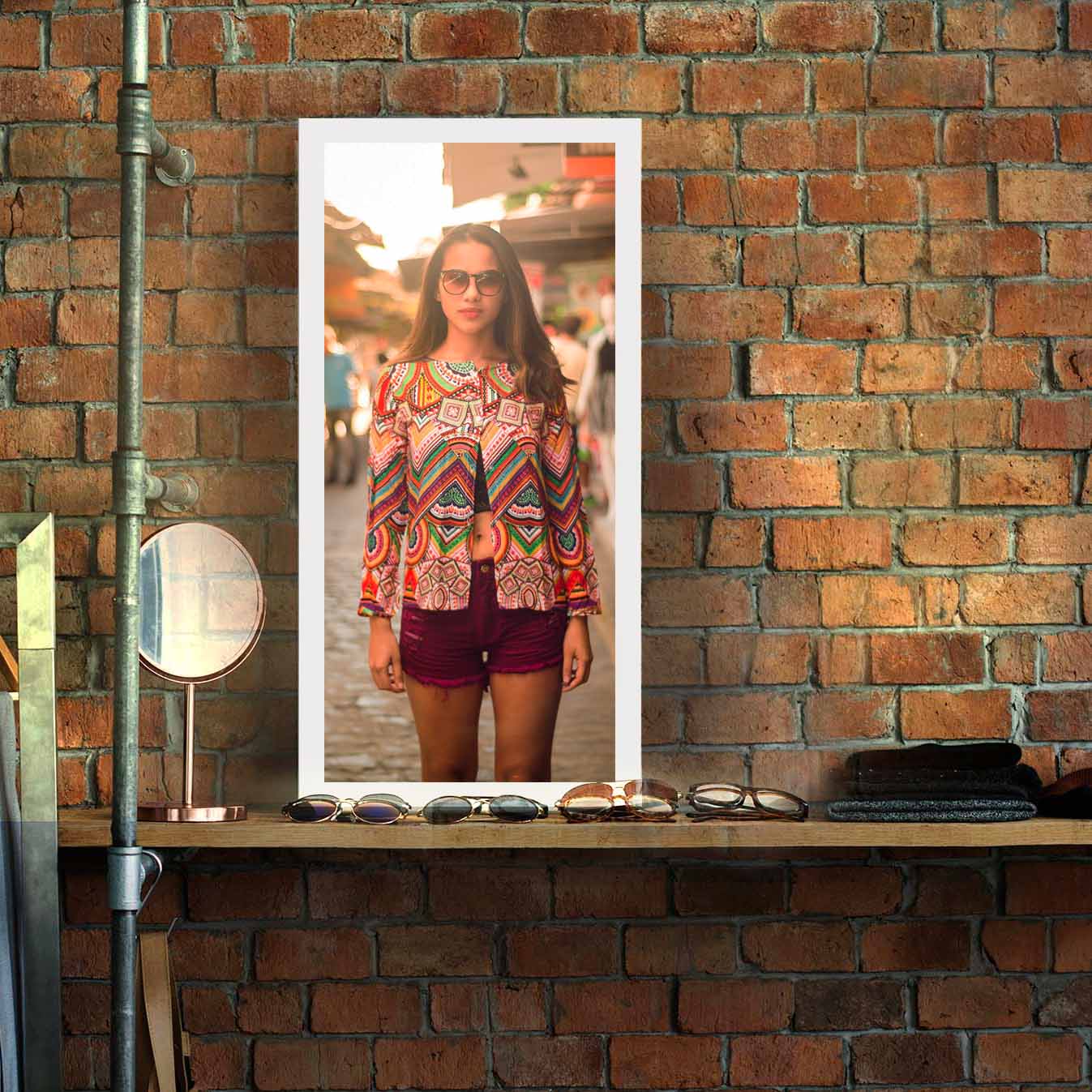 Cadre LED personnalisé éteint