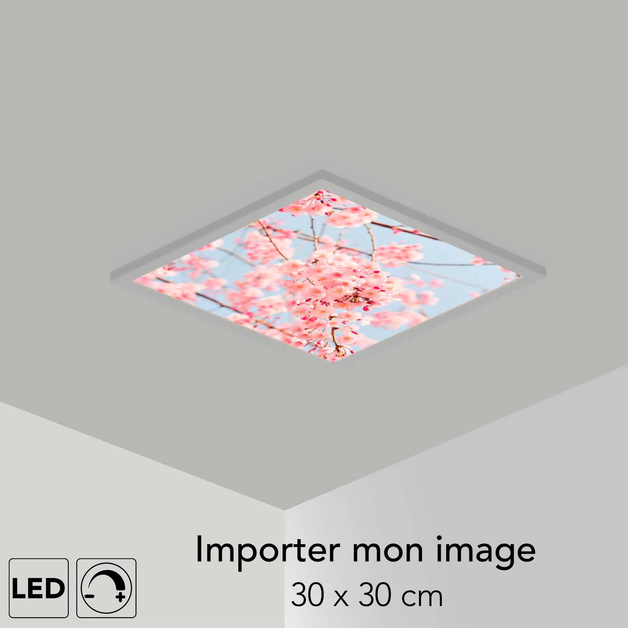 Panneau LED personnalisé 30x30