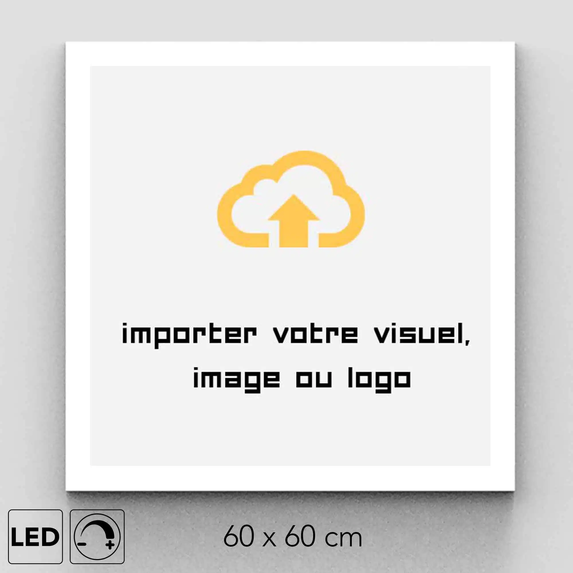 Panneau LED personnalisé 60x60 visuel Panneau LED personnalisé 60x60 visuel