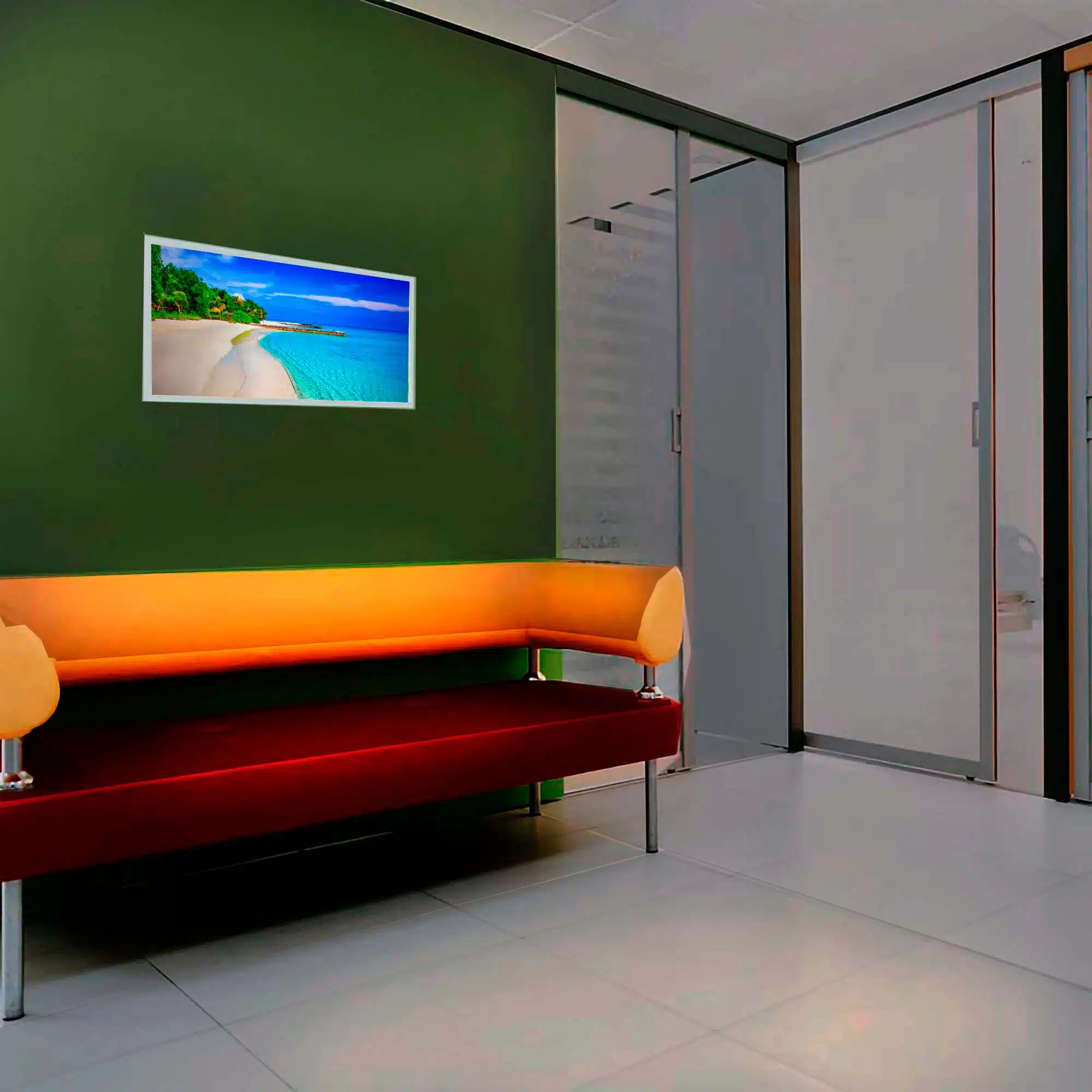 Tableau LED personnalisable 60x30 éteint