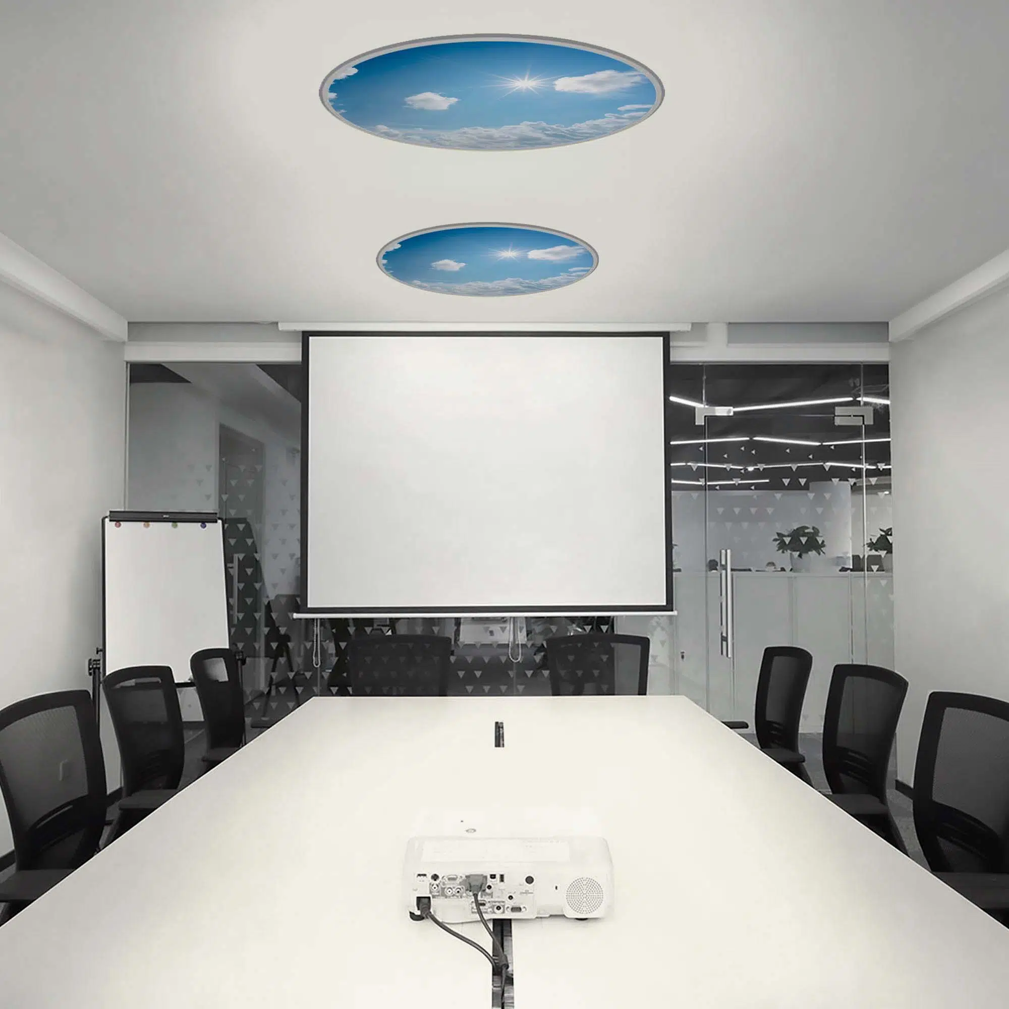 Dalle LED personnalisable 60 rond éteinte Dalle LED personnalisable 60 rond éteinte