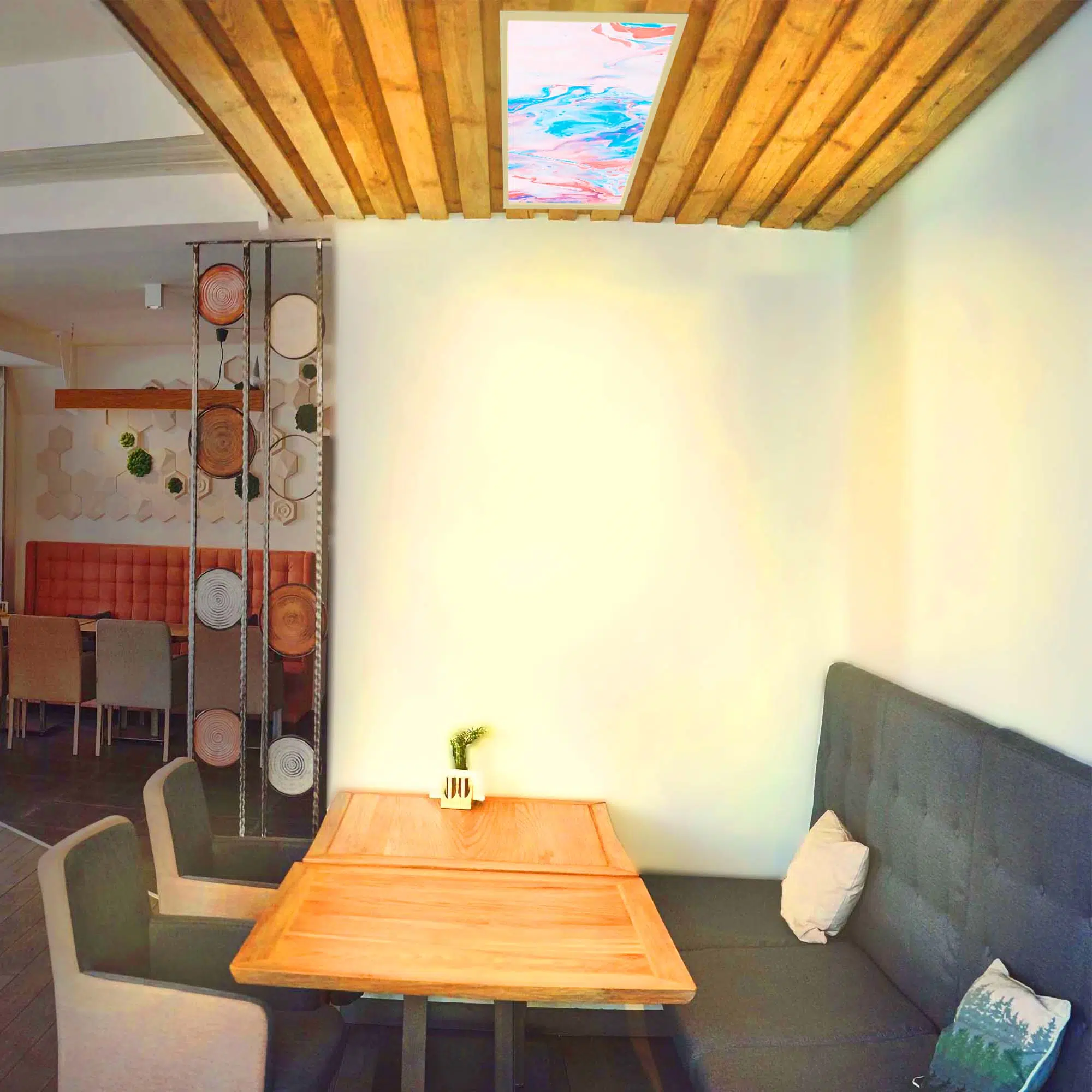 Dalle LED personnalisée 120x30 allumée Dalle LED personnalisée 120x30 allumée