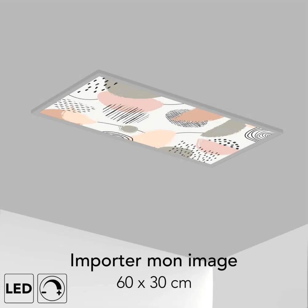 Tableau LED personnalisable 60x30 avec un visuel