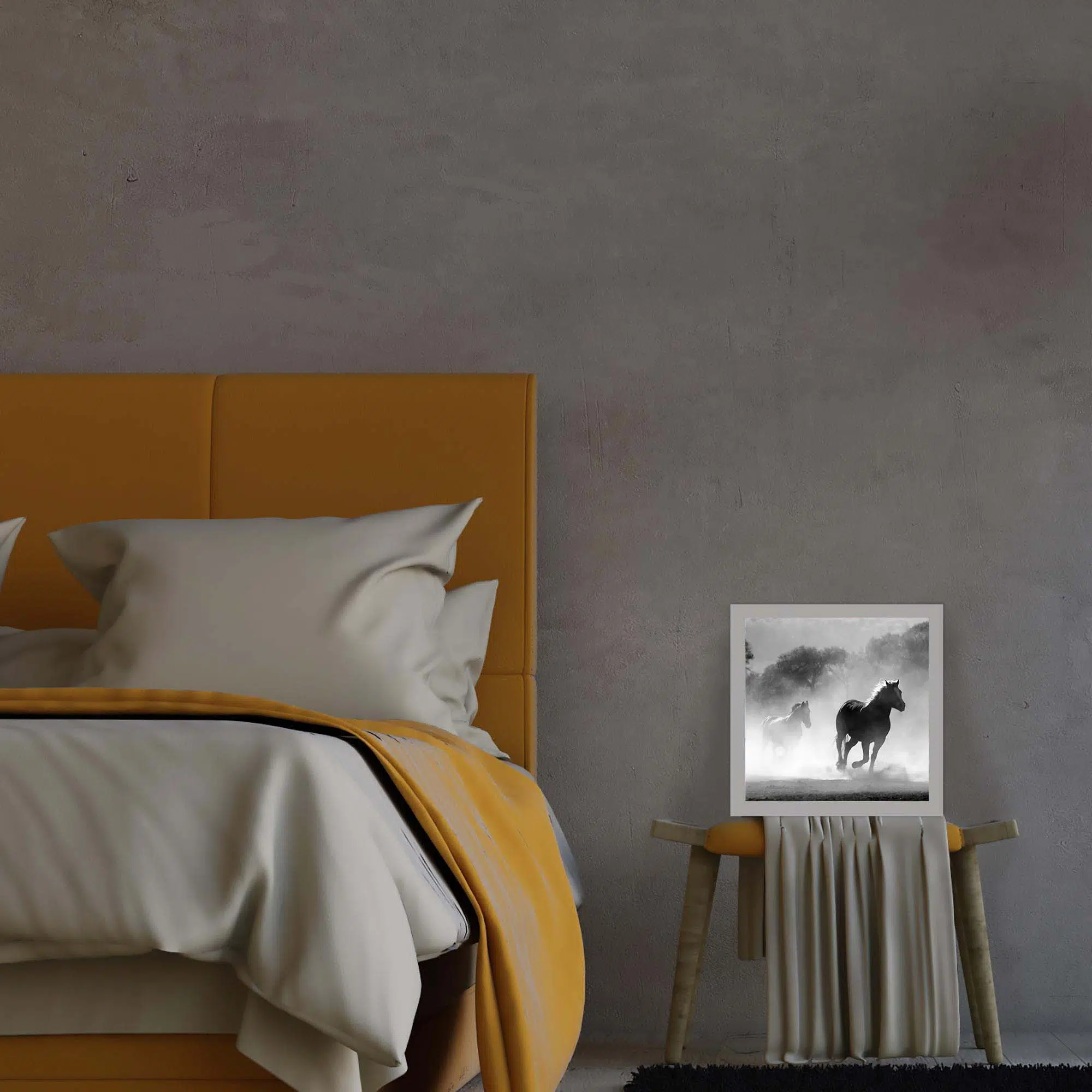 Lampe chevaux sauvages éteinte Lampe chevaux sauvages éteinte