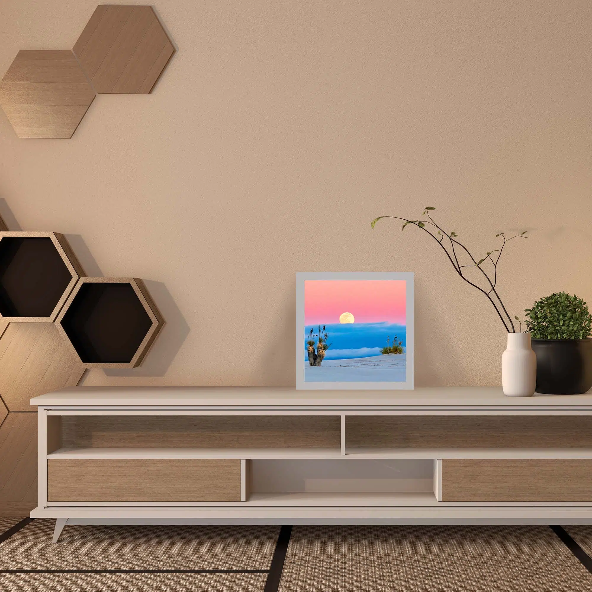 Lampe désert lunaire éteinte Lampe désert lunaire éteinte