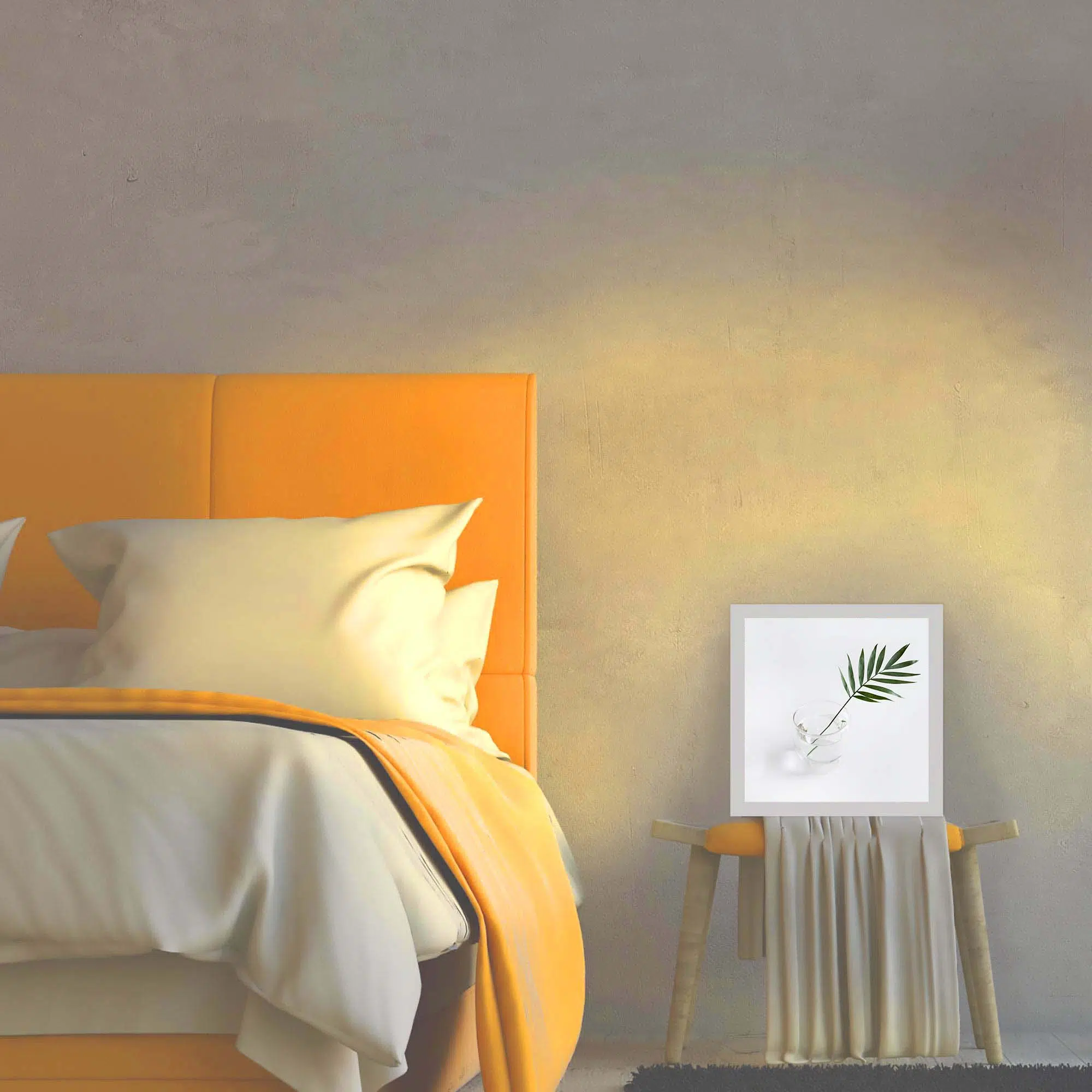 Lampe minimaliste allumée Lampe minimaliste allumée