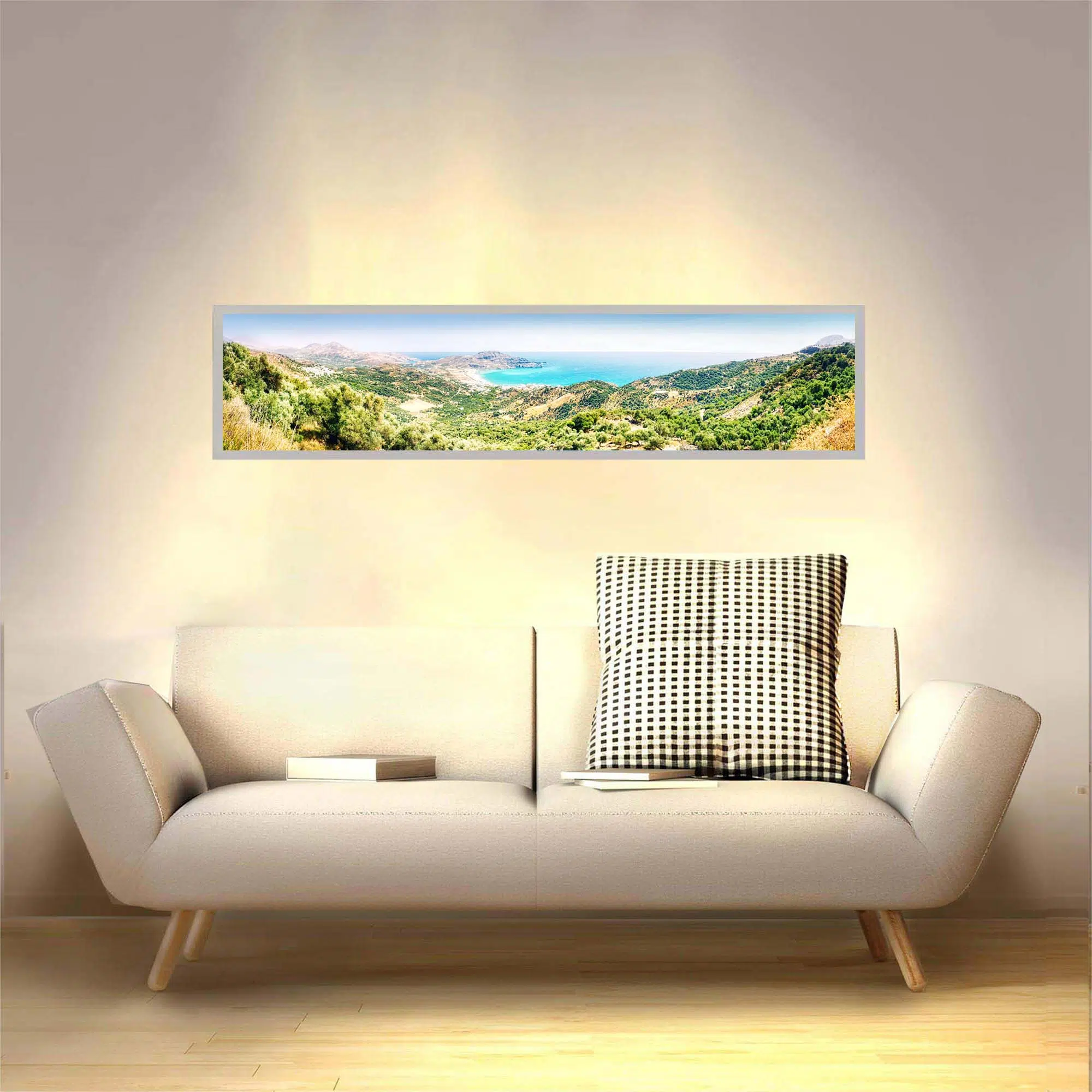 Applique murale bord de mer allumée