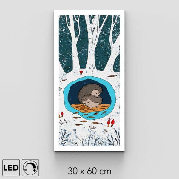 Applique murale hérisson