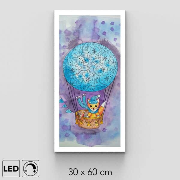 Applique murale renard volant