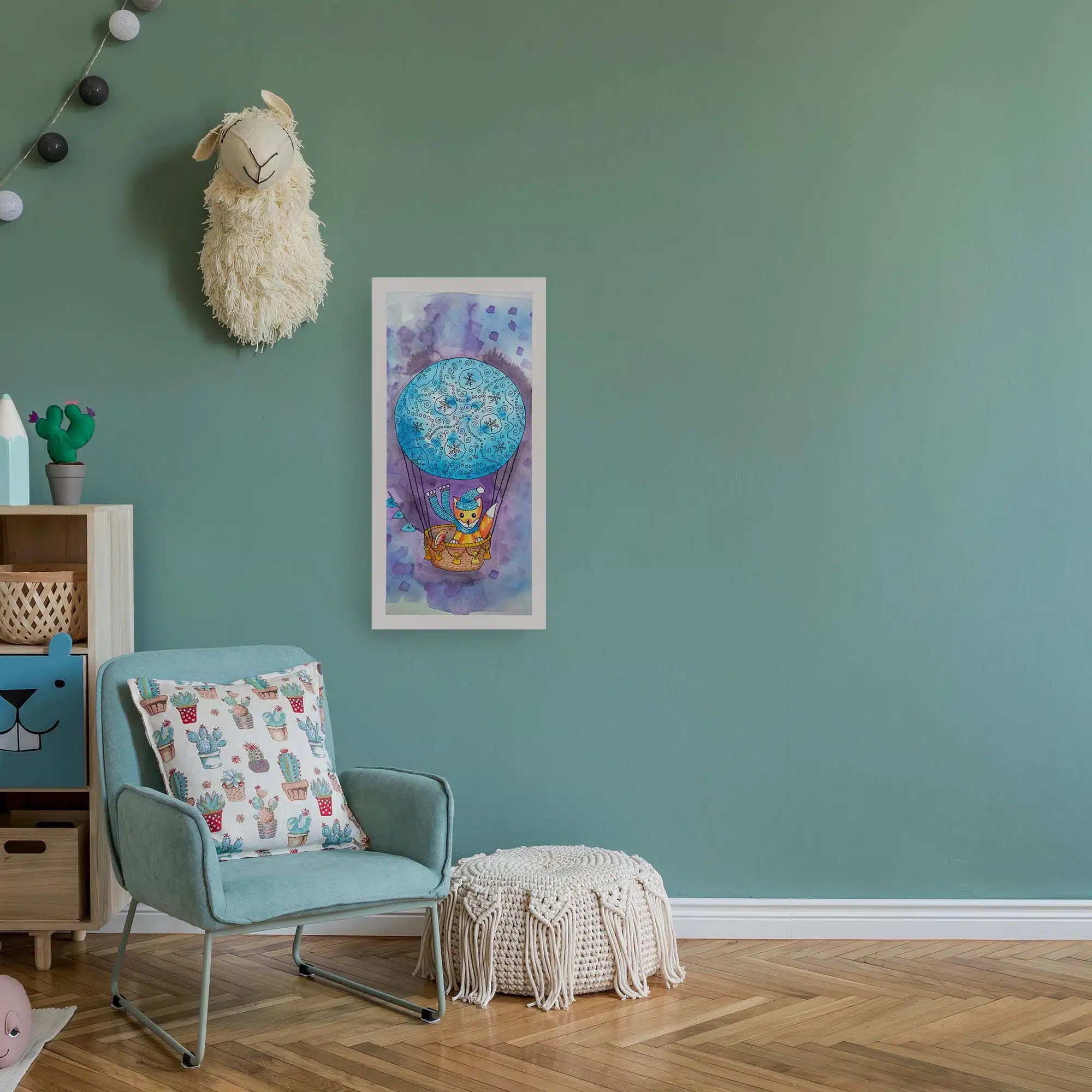 Applique murale renard volant éteinte Applique murale renard volant éteinte