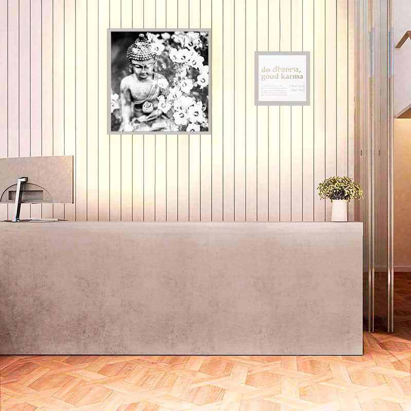 Panneau LED mural accueil