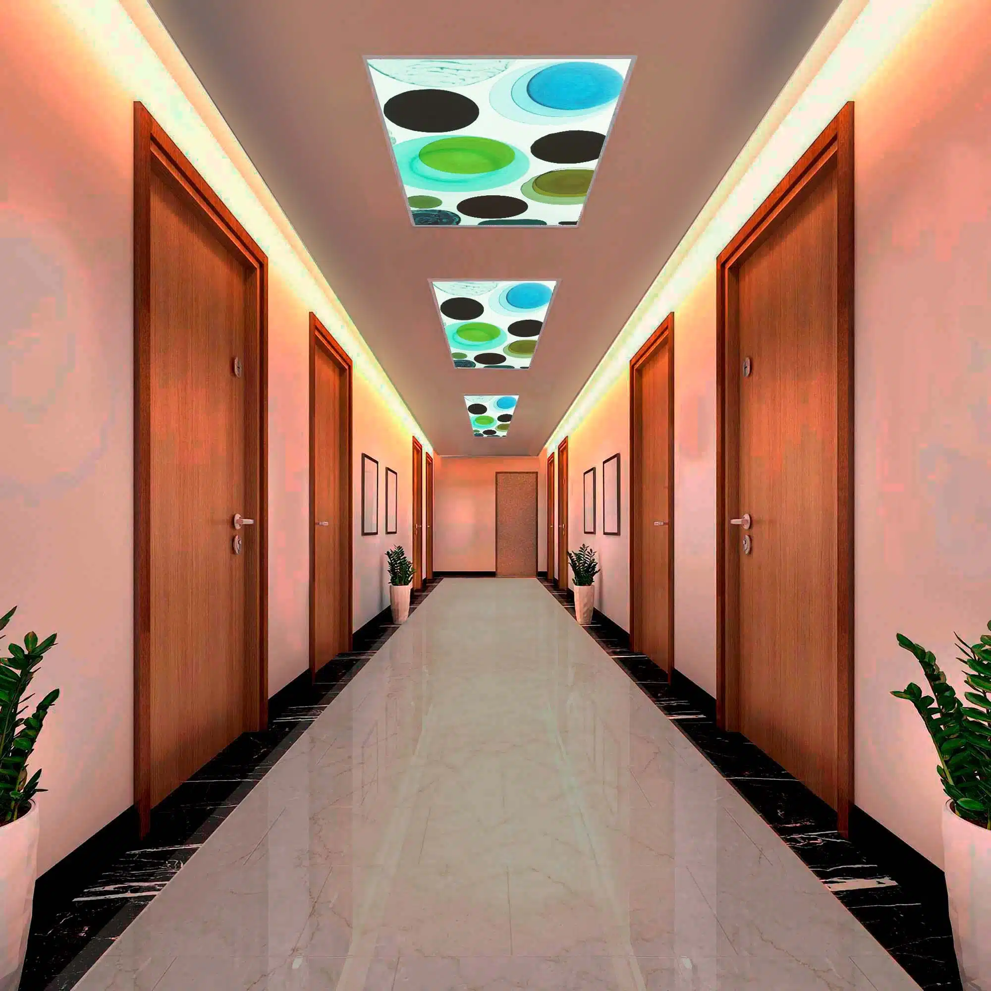 Panneau LED grand format éteint