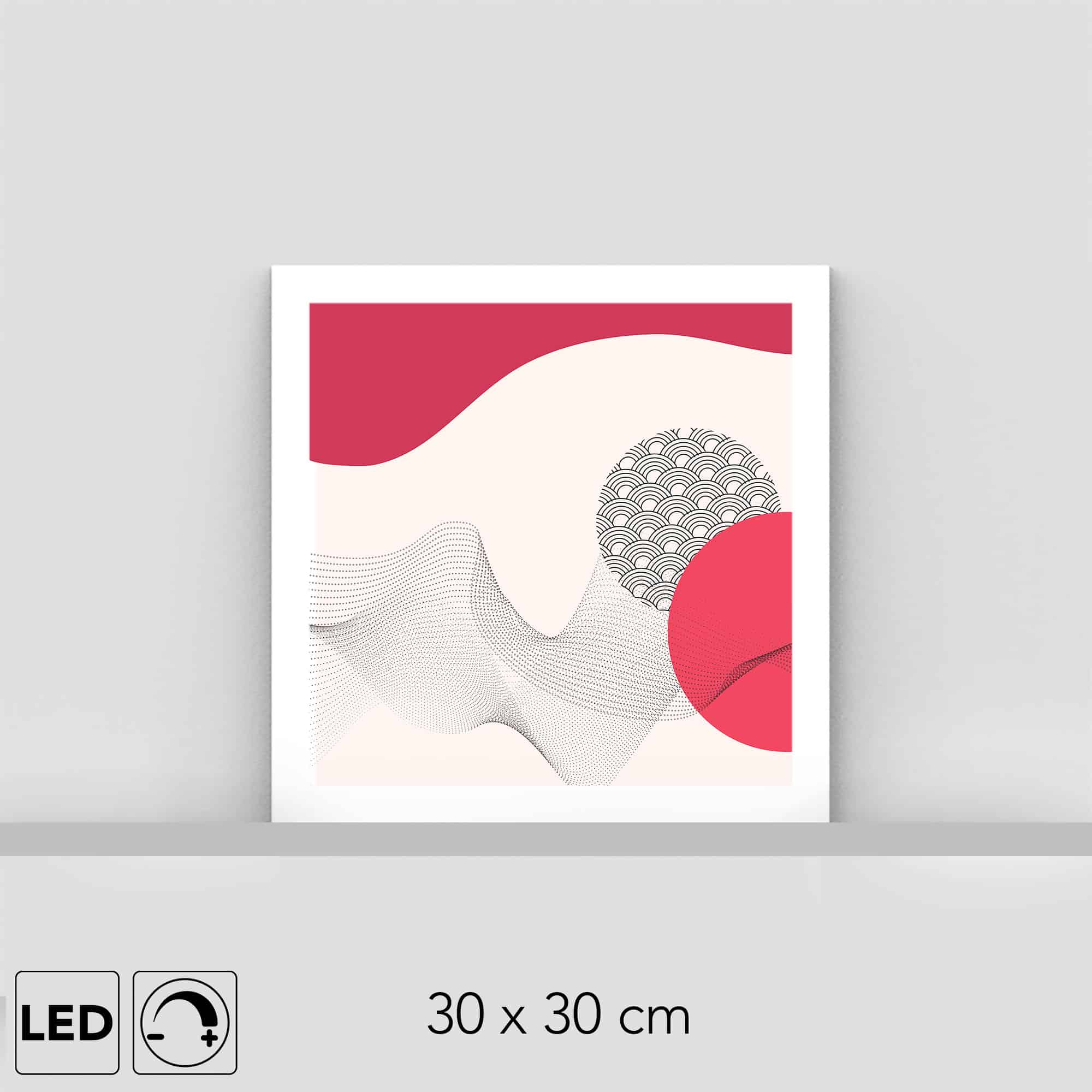 Lampe japonisante 30x30cm visuel Mo.A | Lumeninside