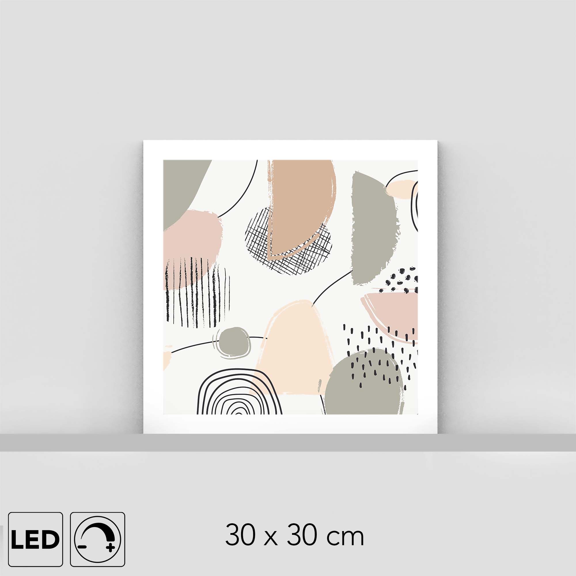 Lampe motif abstrait Lampe motif abstrait