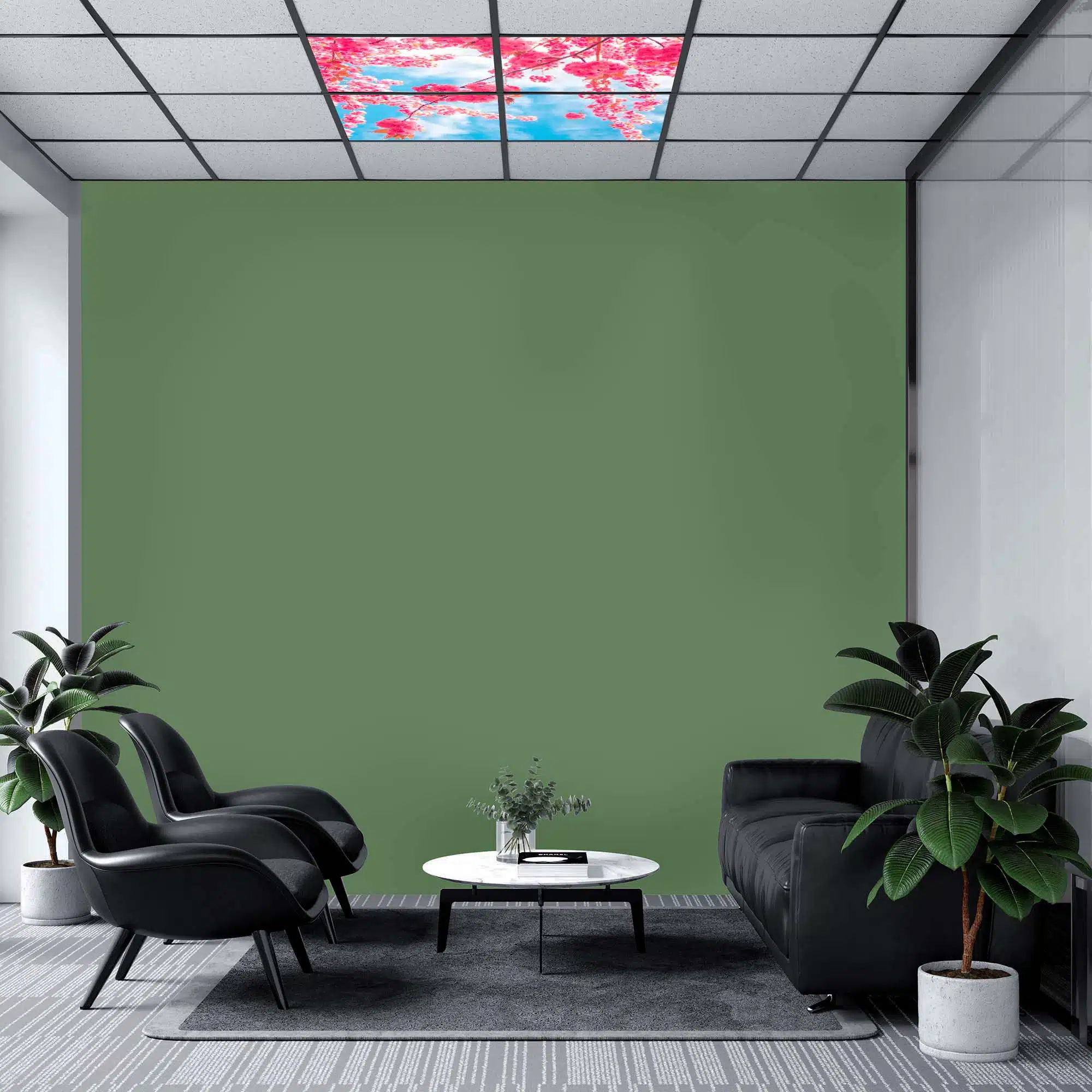Panneaux LED fleurs roses éteint Panneaux LED fleurs roses éteint