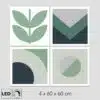 Panneau LED geometric nature Panneau LED geometric nature