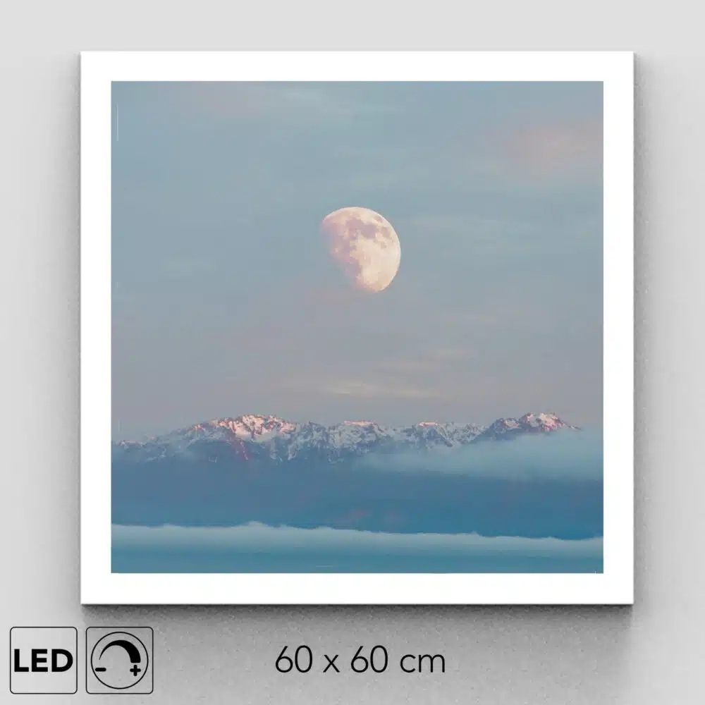 Plafonnier lune montagne présentation