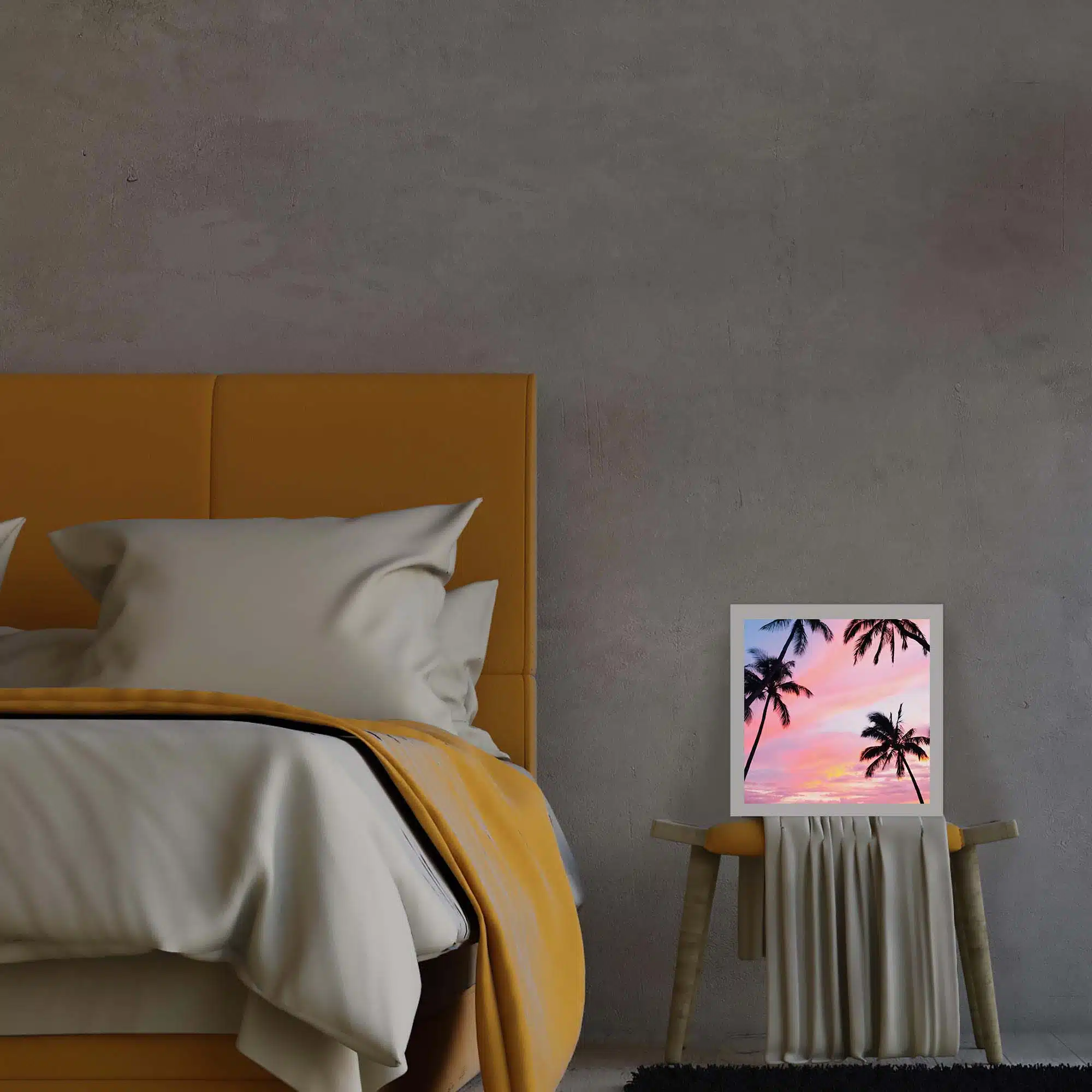 Lampe ciel palmiers éteinte Lampe ciel palmiers éteinte