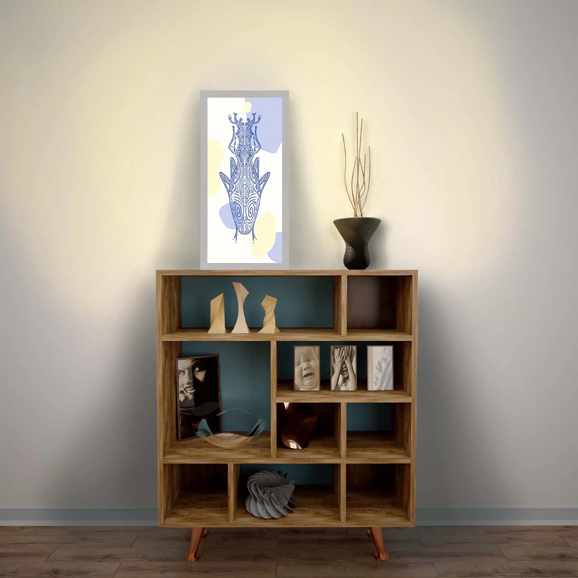 Lampe coléoptère allumée