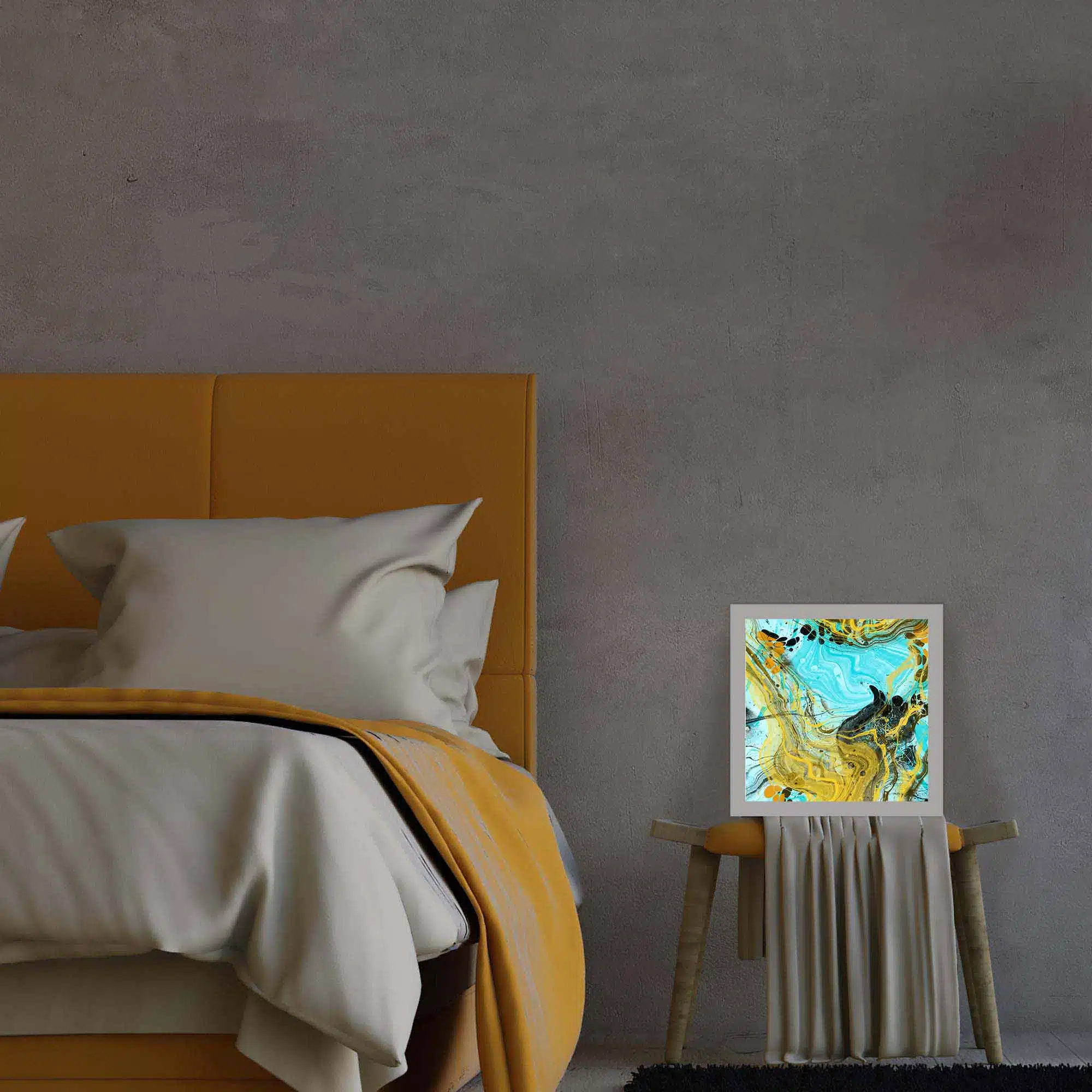 Lampe dorée éteinte Lampe dorée éteinte
