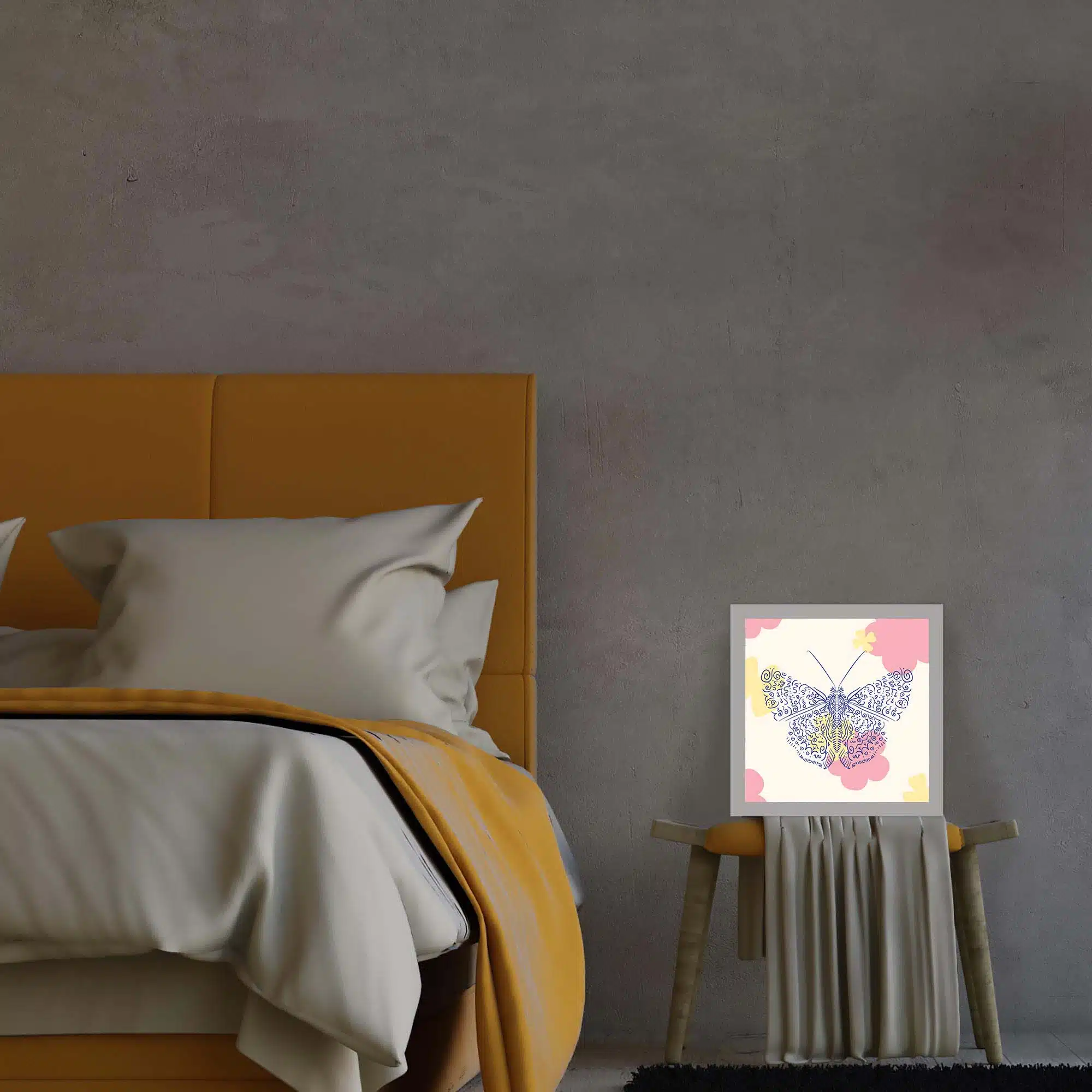 Lampe papillon éteinte Lampe papillon éteinte