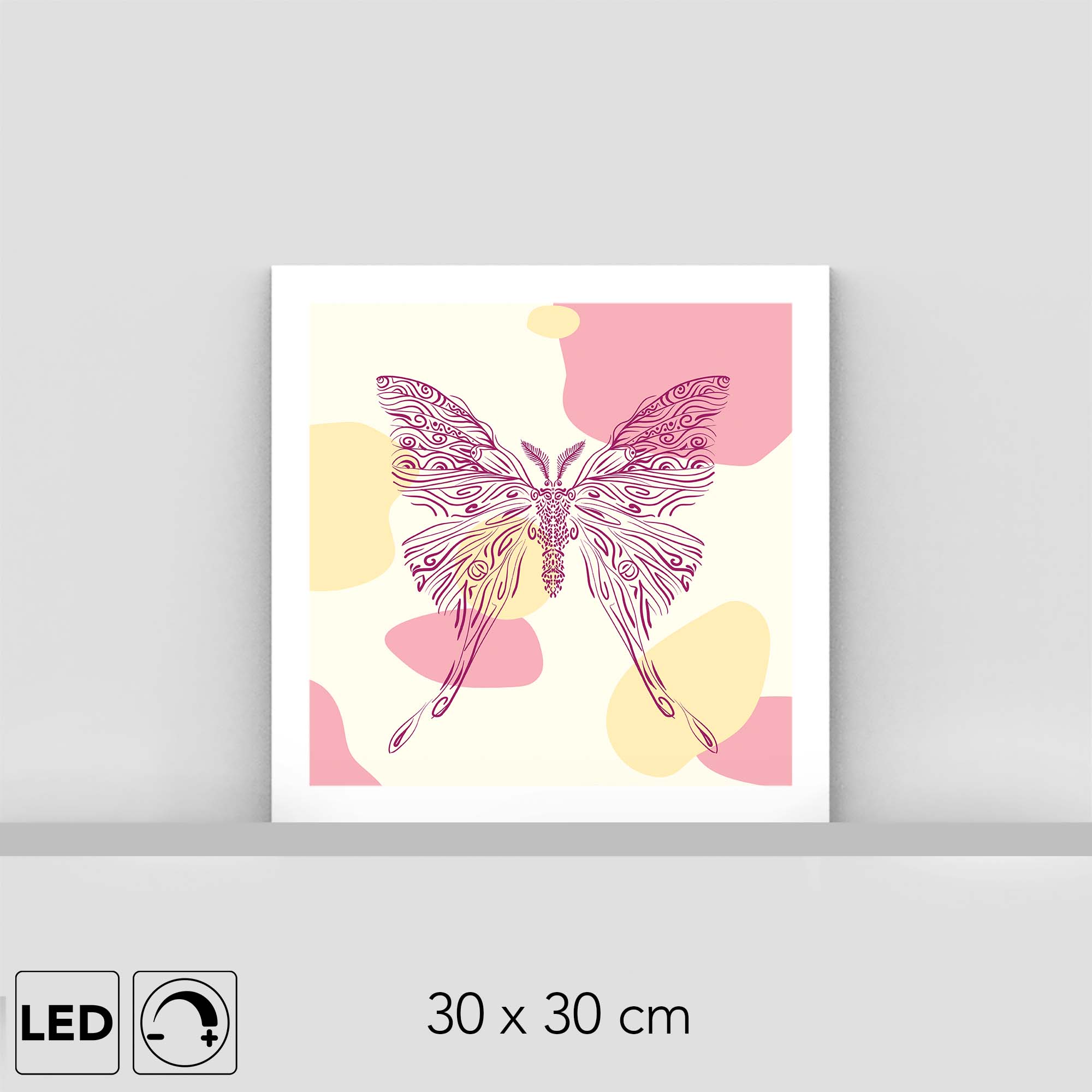 Lampe papillon lune Lampe papillon lune